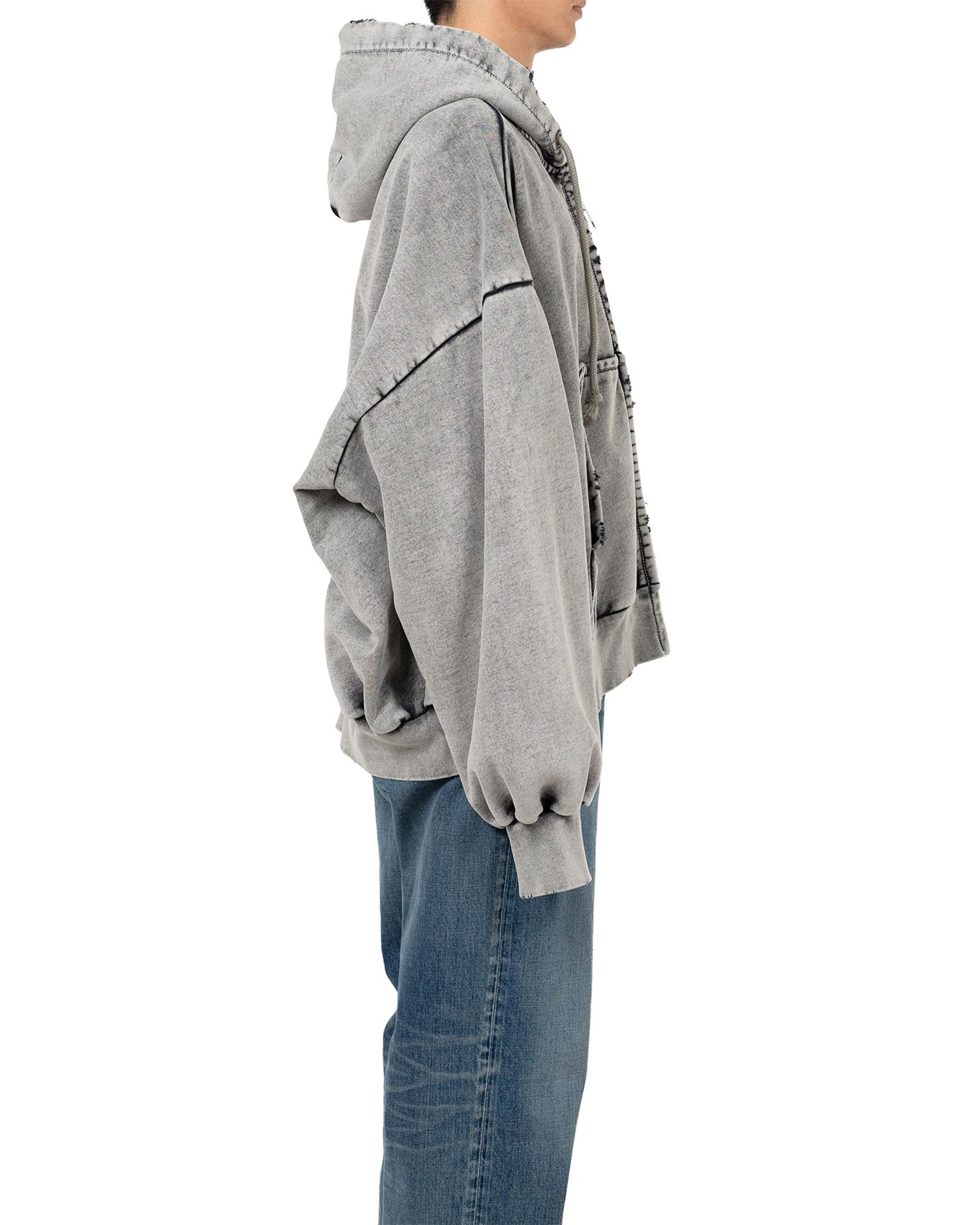 MIHARA YASUHIRO・ミハラヤスヒロ - パーカー・フーディ AMATEUR SEWN LIKE ZIP-UP  PARKA / GRAY