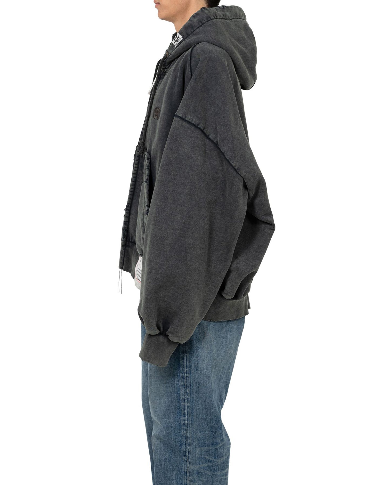 MIHARA YASUHIRO・ミハラヤスヒロ - パーカー・フーディ AMATEUR SEWN LIKE ZIP-UP  PARKA / BLACK