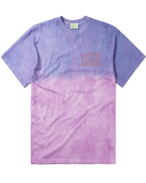 Aries (アリーズ) DESERT TRIP DIP-DYE SS TEE / PURPLE | Detail 