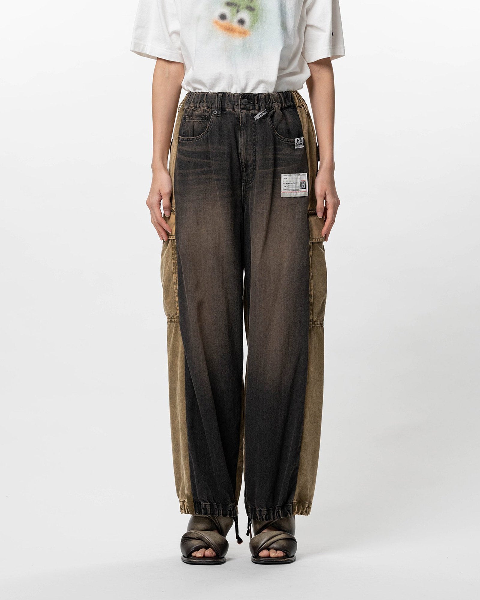 MIHARA YASUHIRO(ミハラヤスヒロ) 26SS DENIM×CARGO PANTS / BLACK