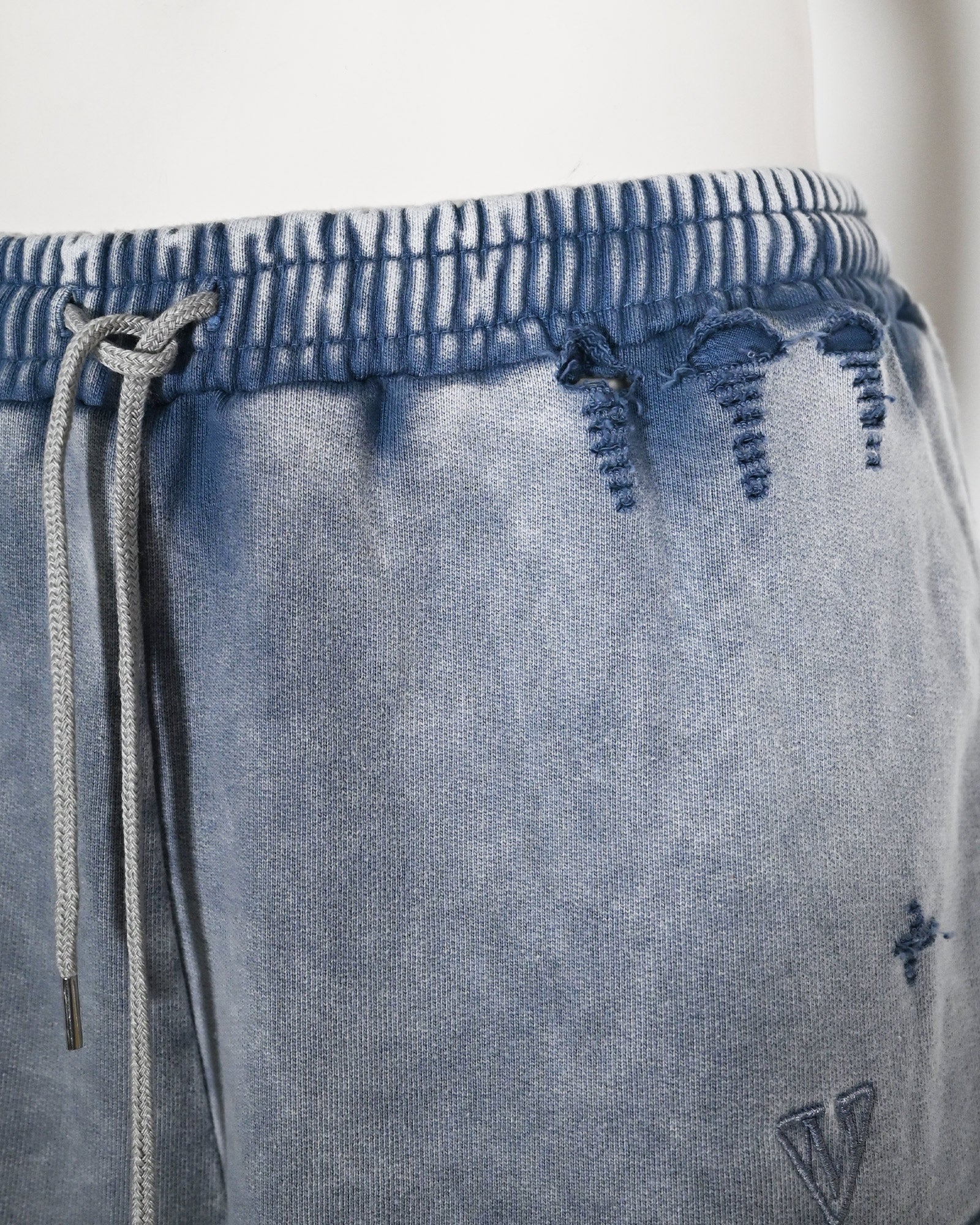 MIHARA YASUHIRO・ミハラヤスヒロ - スウェットパンツ BLEACHED REPAIR PANTS / BLACK