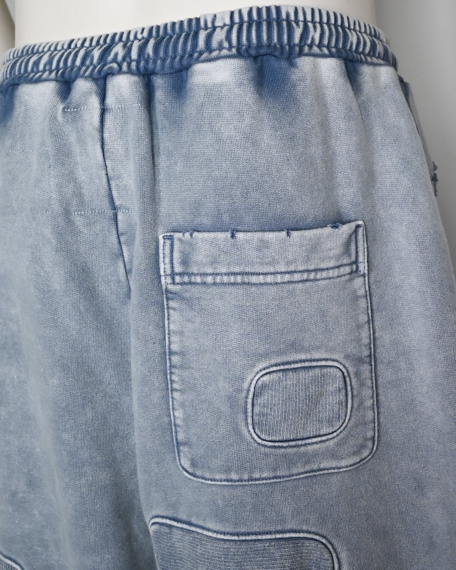 MIHARA YASUHIRO・ミハラヤスヒロ - スウェットパンツ BLEACHED REPAIR PANTS / BLACK