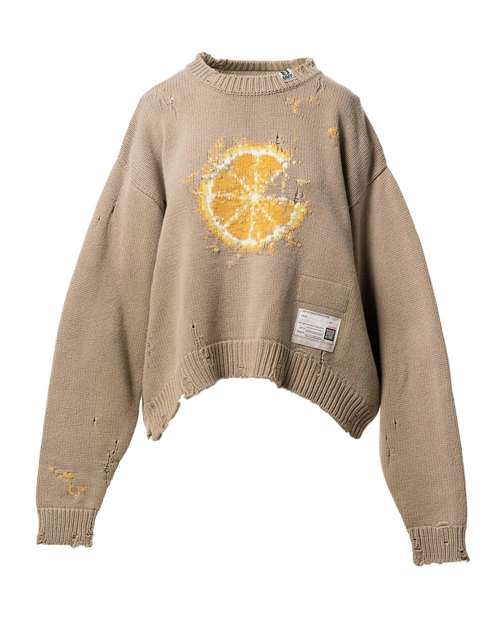 MIHARA YASUHIRO・ミハラヤスヒロ - トップス "ORANGE KNIT PO" / BEIGE