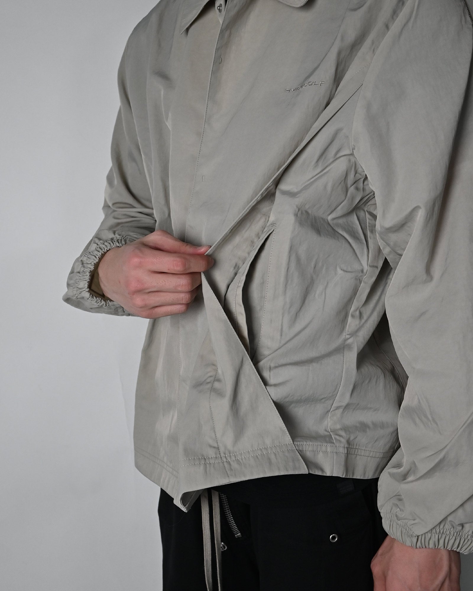 HYPEGOLF・ハイプゴルフ - ジャケット BACK LOGO WOVEN JACKET / SAND