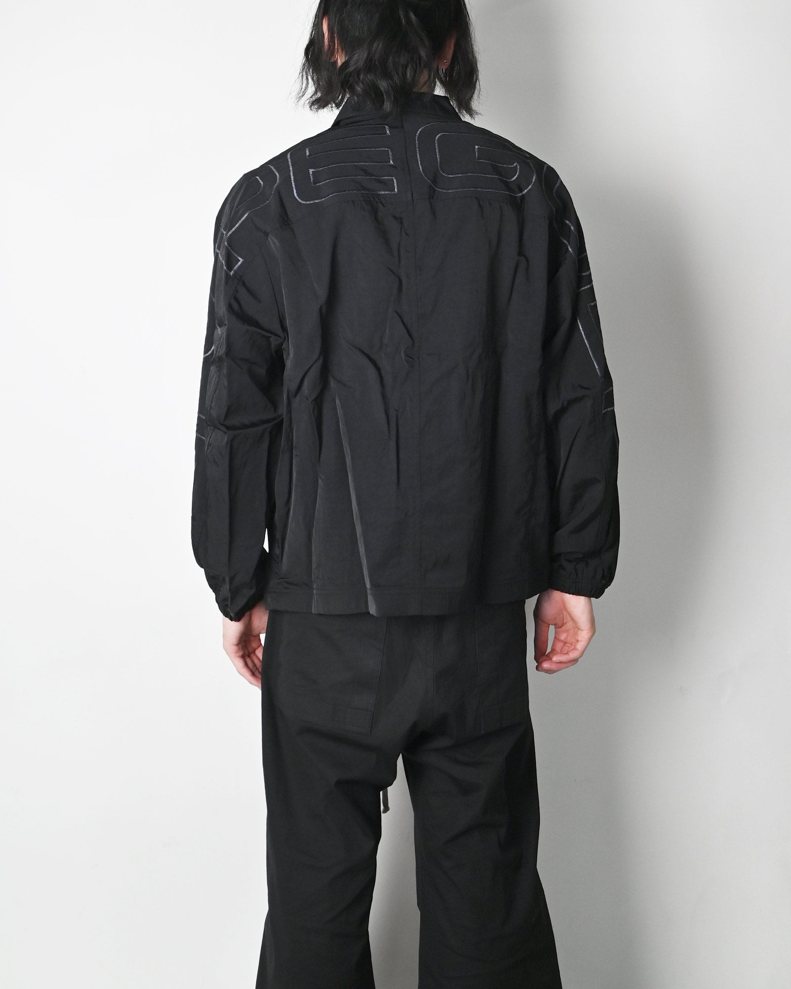 HYPEGOLF・ハイプゴルフ - ジャケット BACK LOGO WOVEN JACKET / BLACK