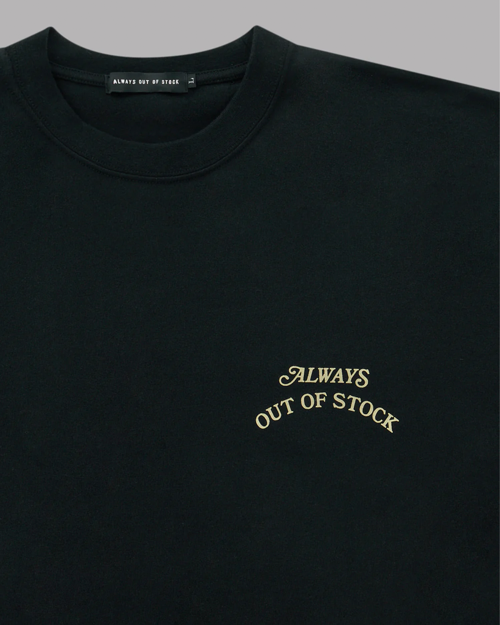 ALWAYS OUT OF STOCK・always out Of stock -  BASIC LOGO S/S TEE / BLACK