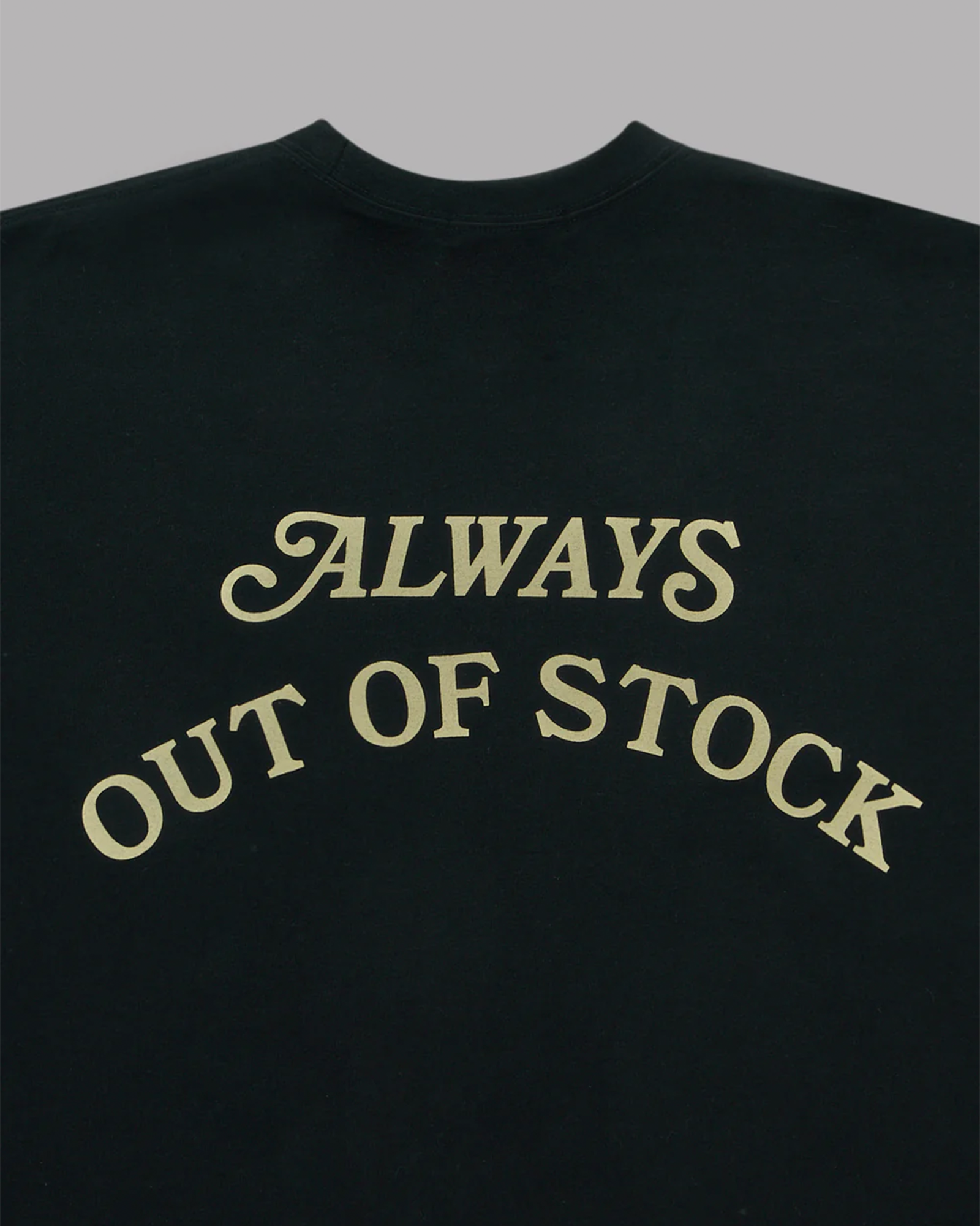 ALWAYS OUT OF STOCK・always out Of stock -  BASIC LOGO S/S TEE / BLACK