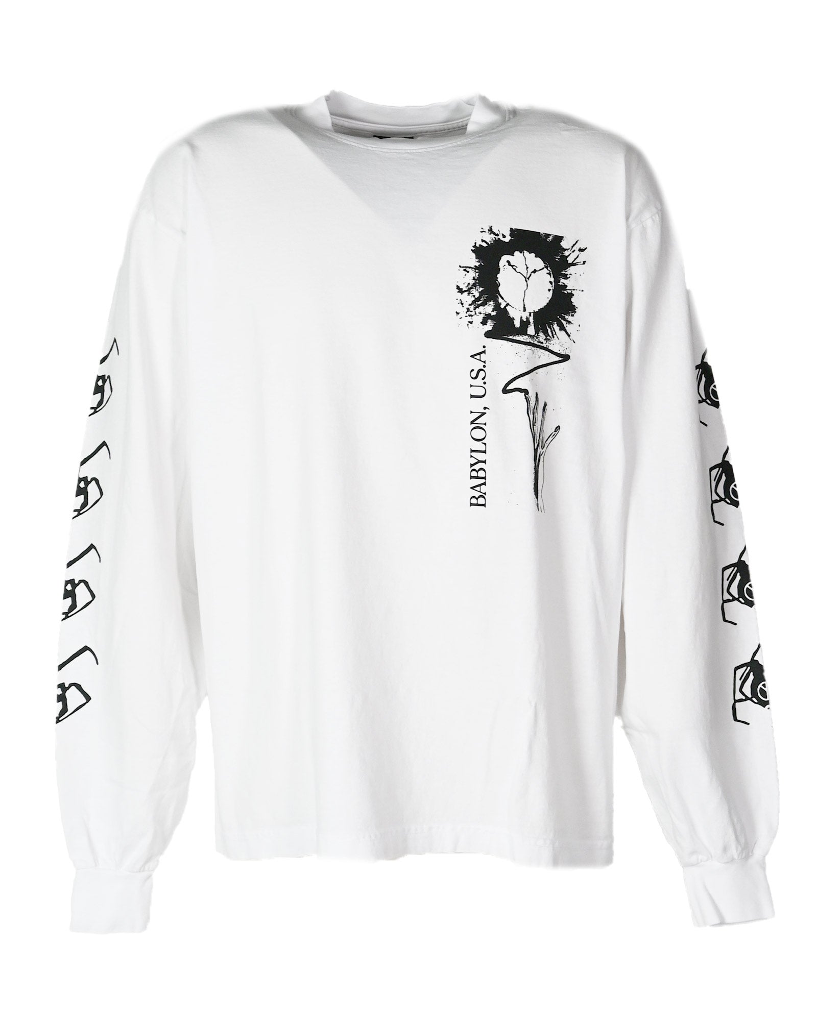 BABYLON LA・バビロンエルエー - L/S Tシャツ BB SEDITION LS TEE / WHITE