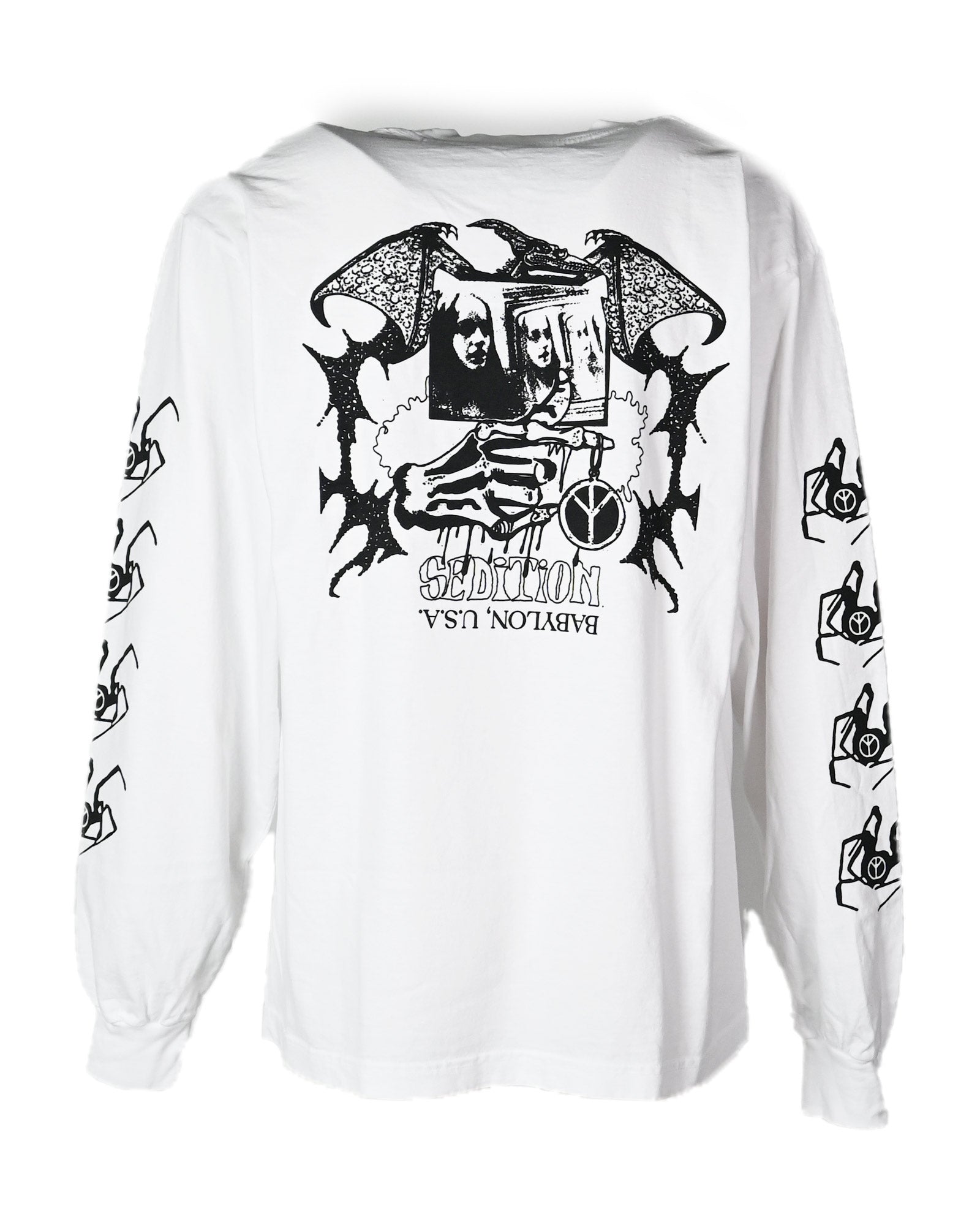 BABYLON LA・Babylon L.A. -  BB SEDITION LS TEE / WHITE