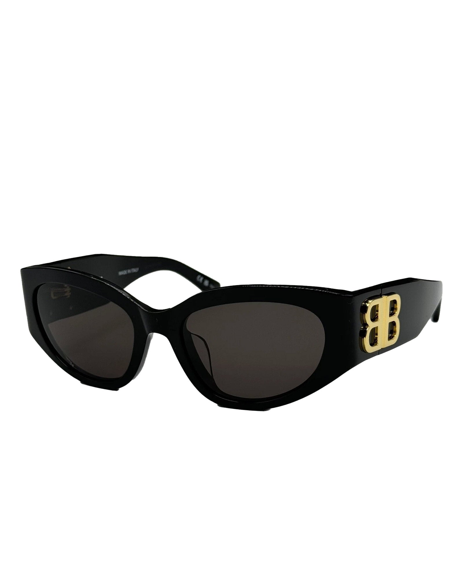BALENCIAGA SUNGLASSES / (BLK/GOLD)