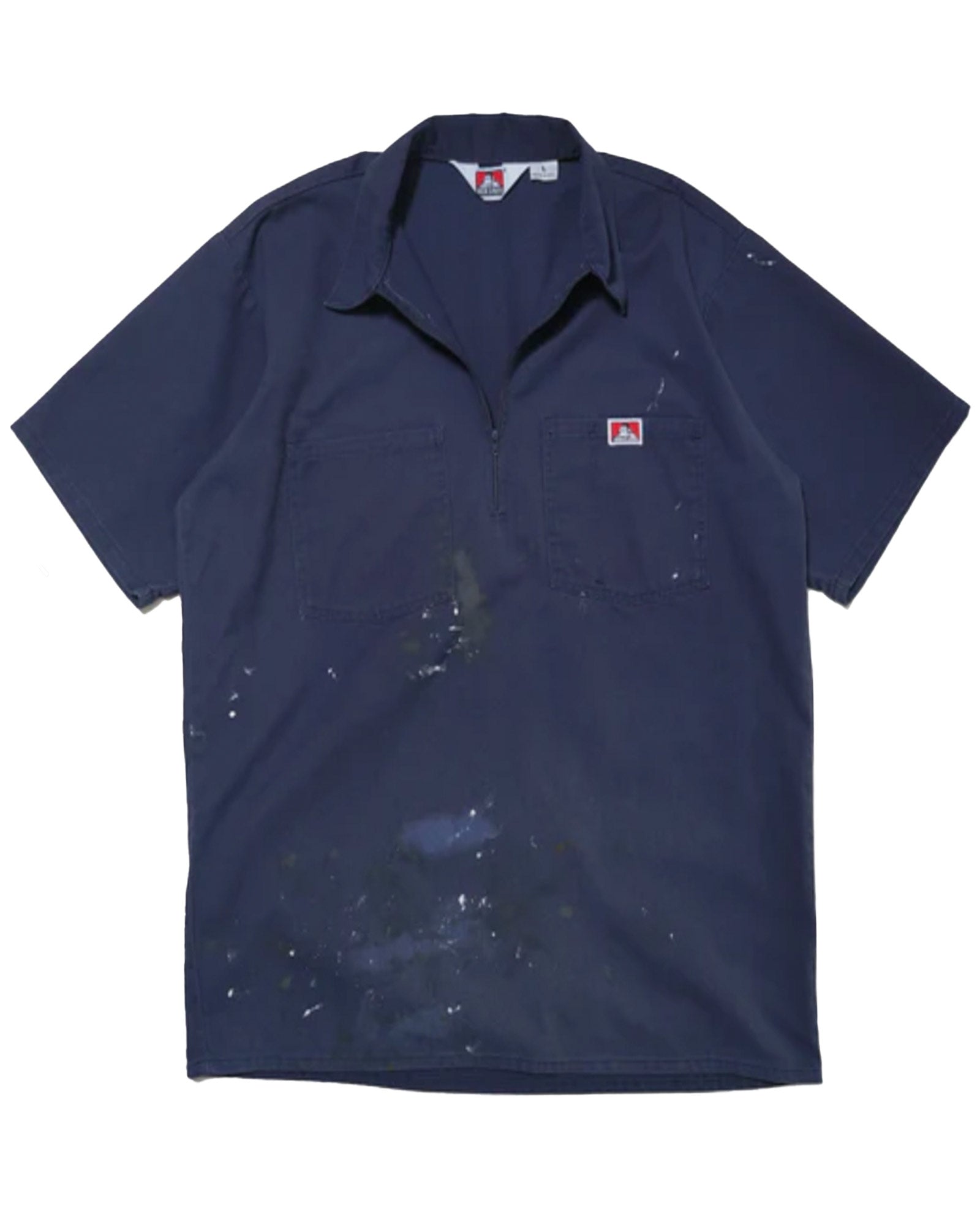 BEN DAVIS・ベンデイビス -  SS HALF ZIP SIG / NAVY