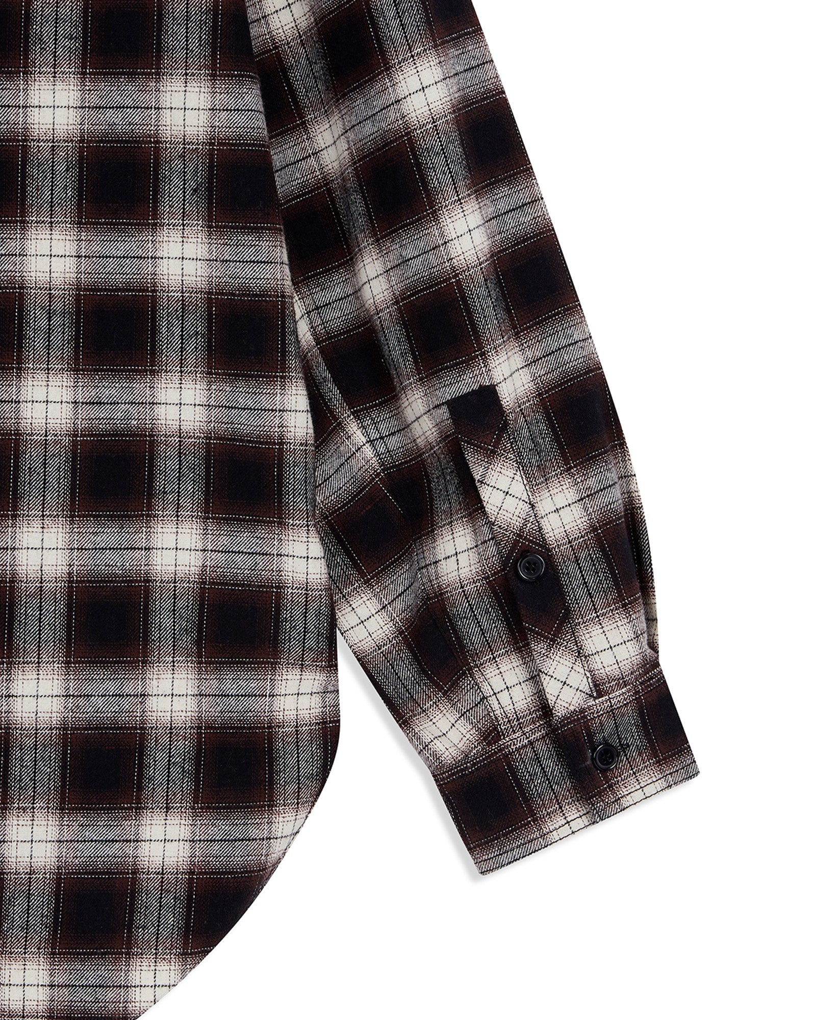 OPEN YY・オープン ワイワイ - シャツ BEADED POCKET SHIRT / CHECKERED BROWN