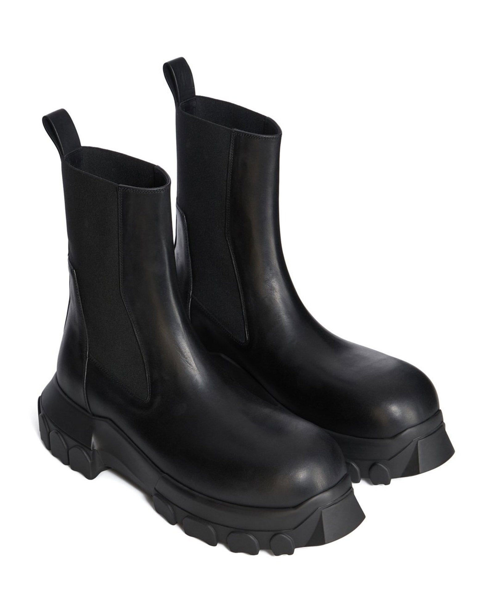RICK OWENS・リック オウエンス - ブーツ BEATLE BOZO TRACTOR / BLACK/BLACK