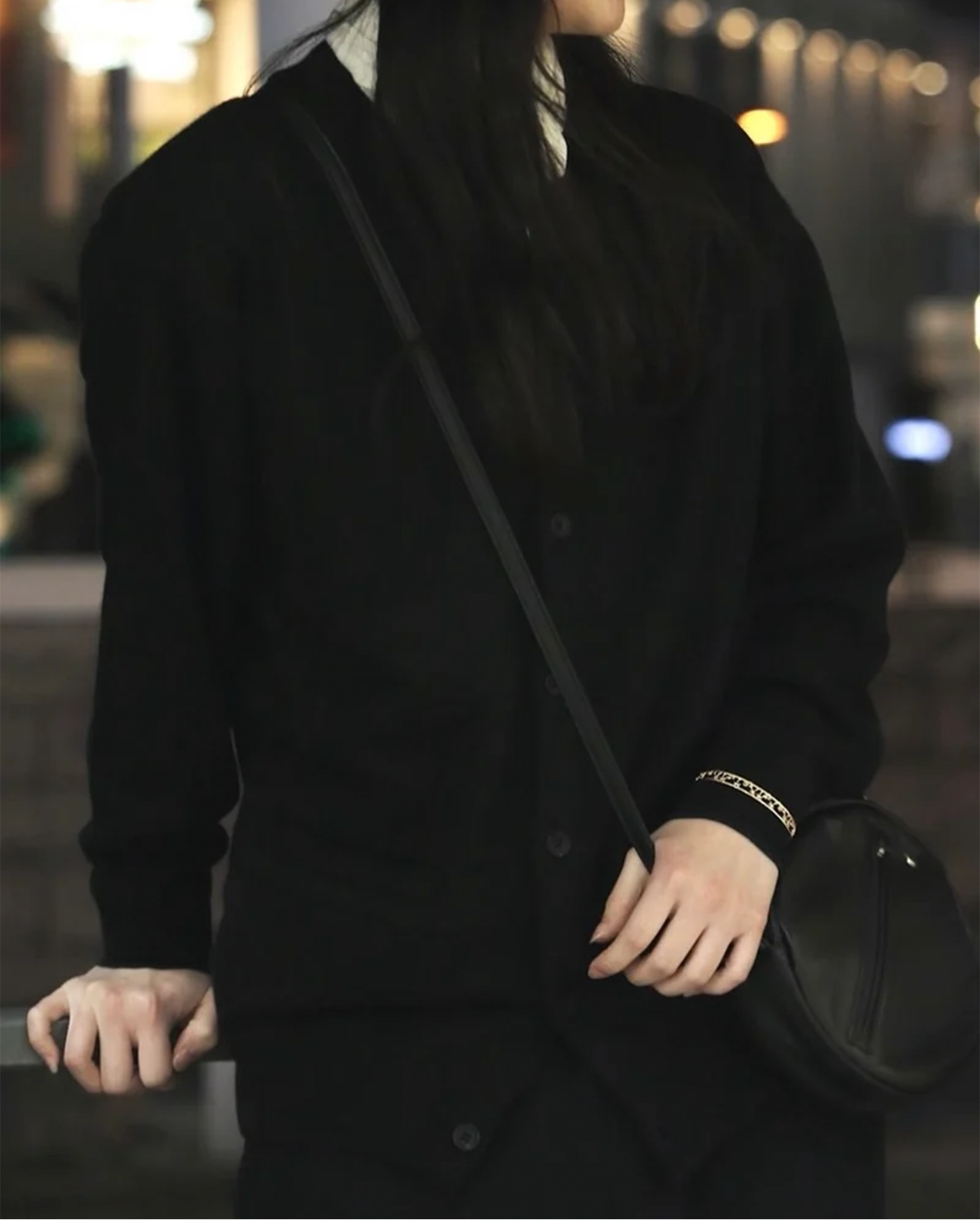 PORTER CLASSIC・ポータークラシック - ニット・セーター CASHMERE KNIT CREWNECK / BLACK