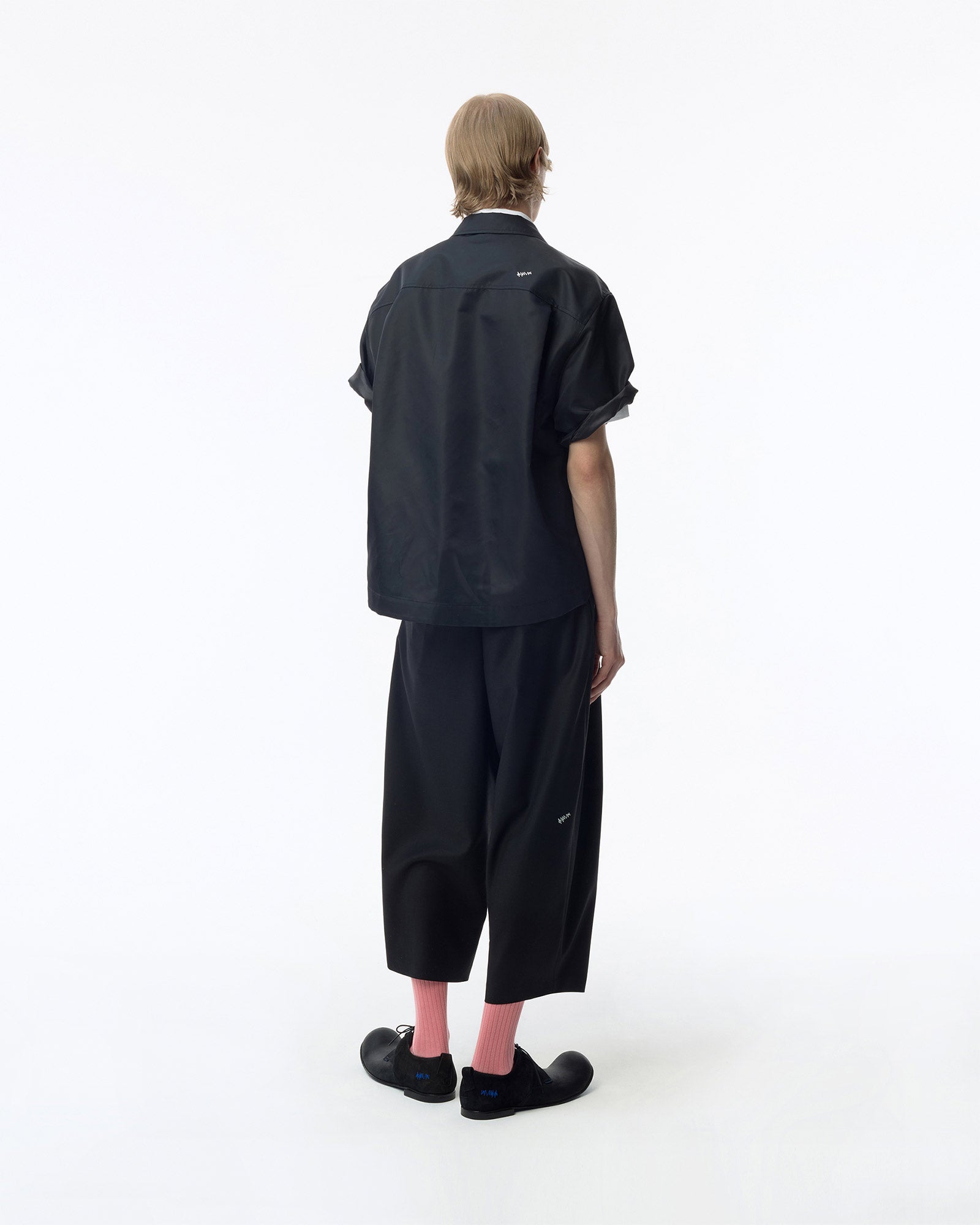 Ader Error・アーダーエラー - シャツ BK TAG HALF SLEEVE SHIRT 02 / NOIR