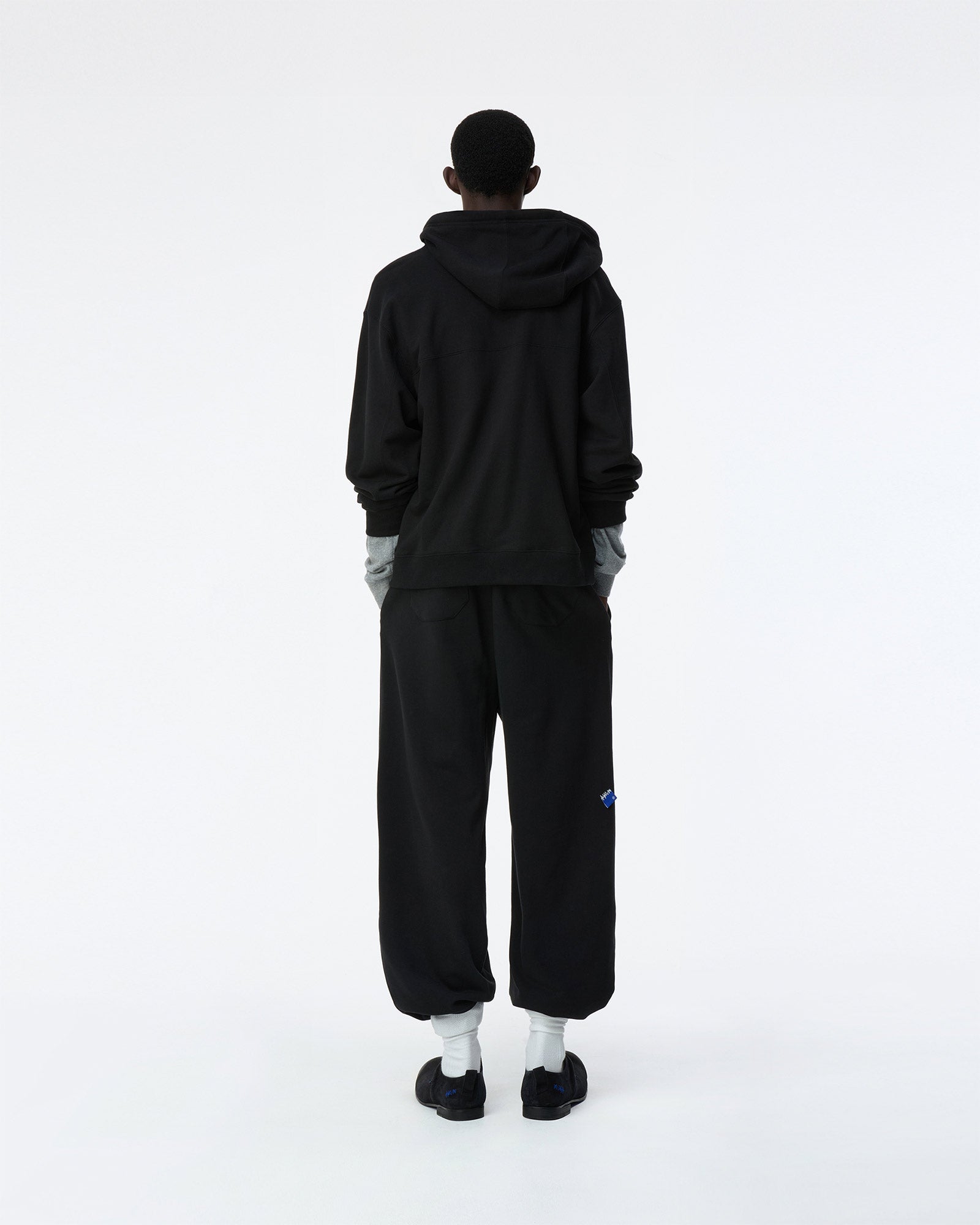 Ader Error・Aadhaar error -  BL TAG HOODIE ZIP-UP 01 / NOIR