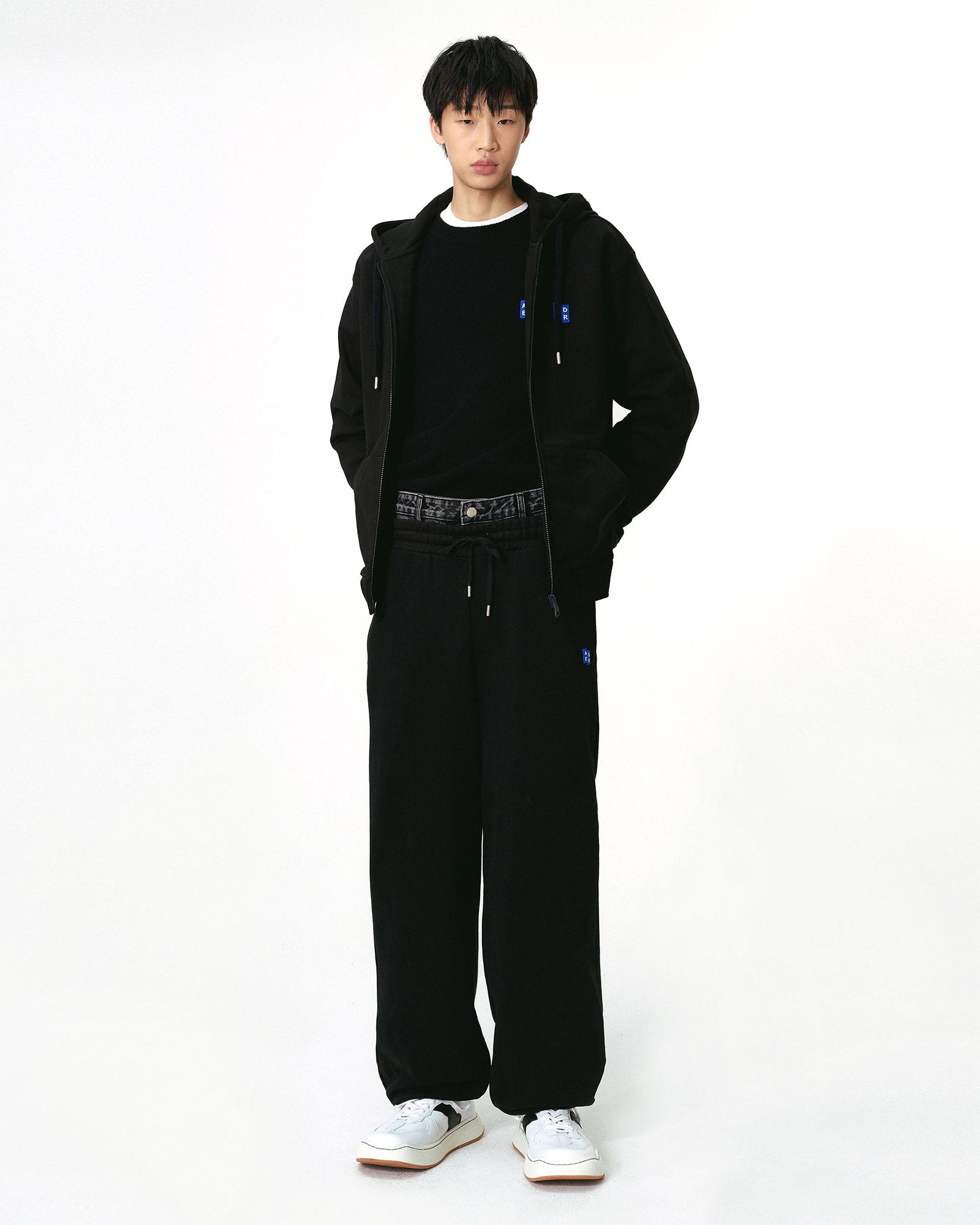 Ader Error・アーダーエラー - パーカー・フーディ BL TAG PARKA ZIP-UP / BLACK