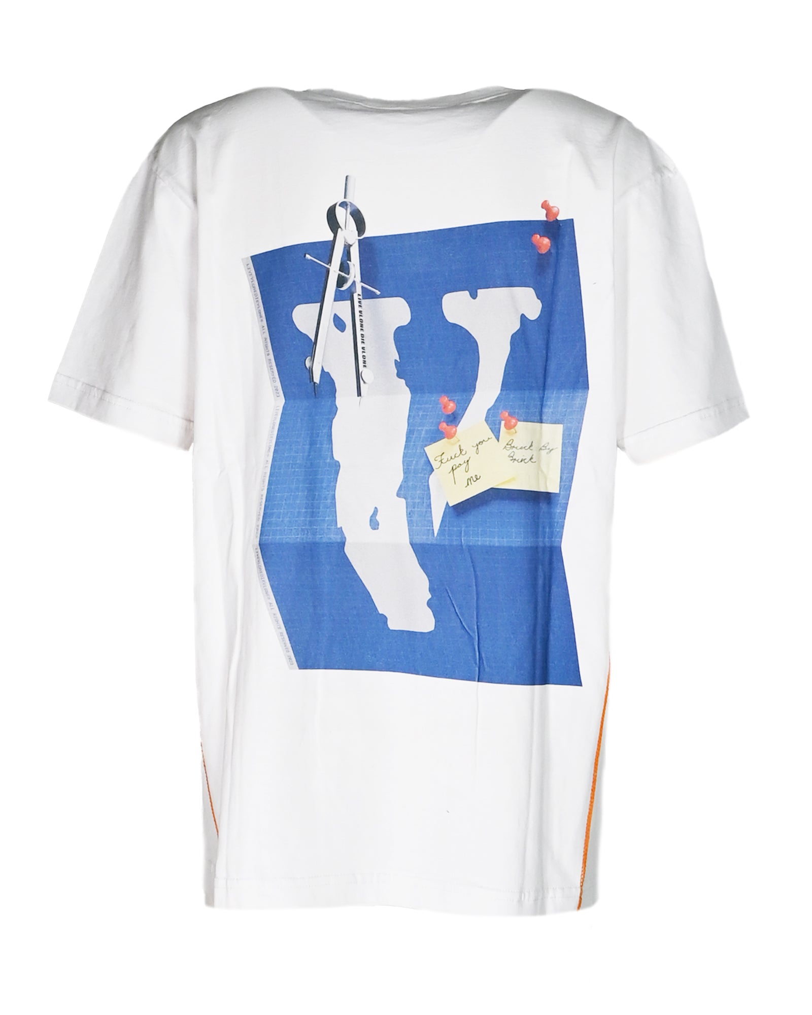 VLONE・ヴィーローン - Tシャツ・カットソー BLUEPRINT-TSHIRT / WHITE