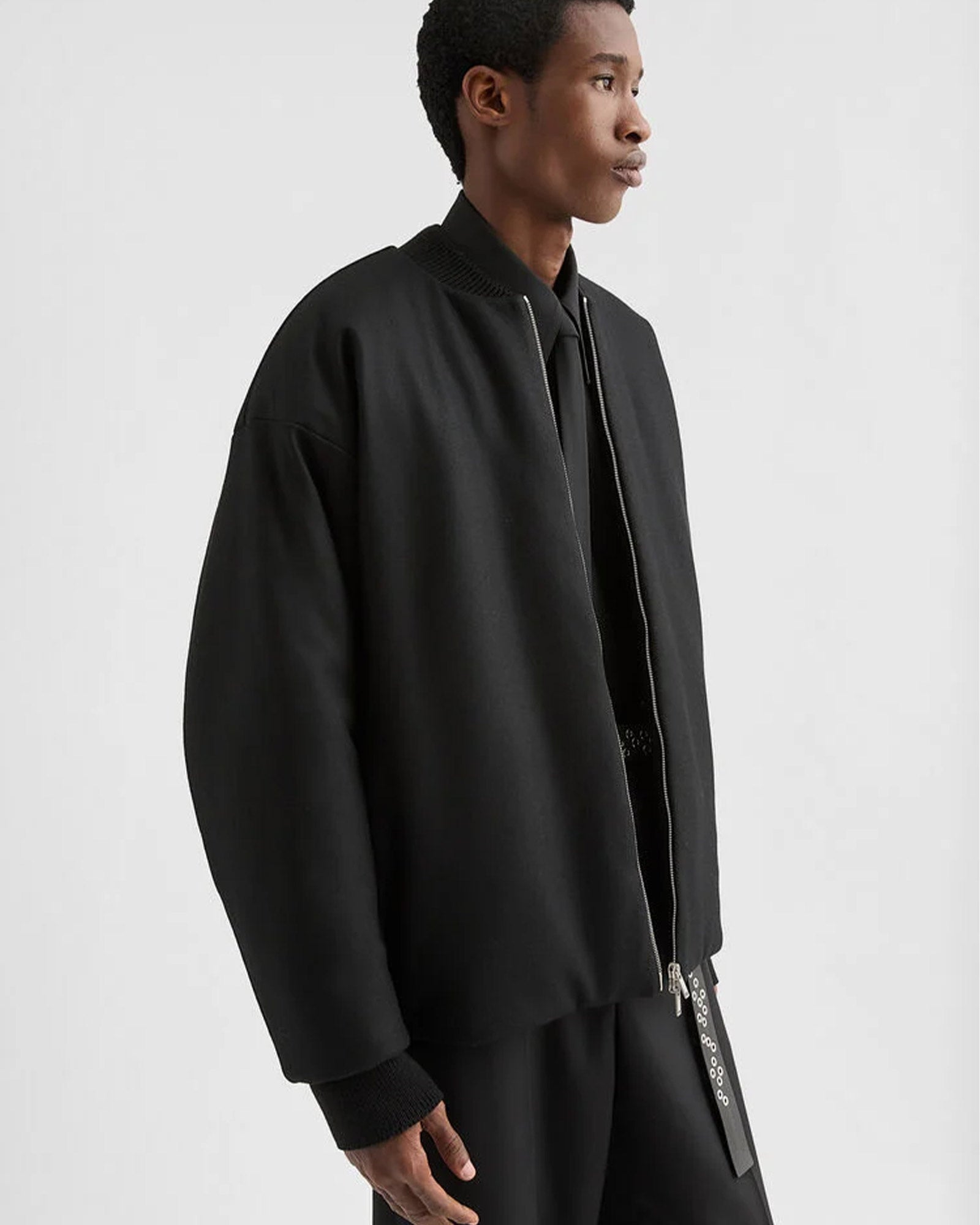 JIL SANDER・ジルサンダー - ジャケット BOMBER / BLACK