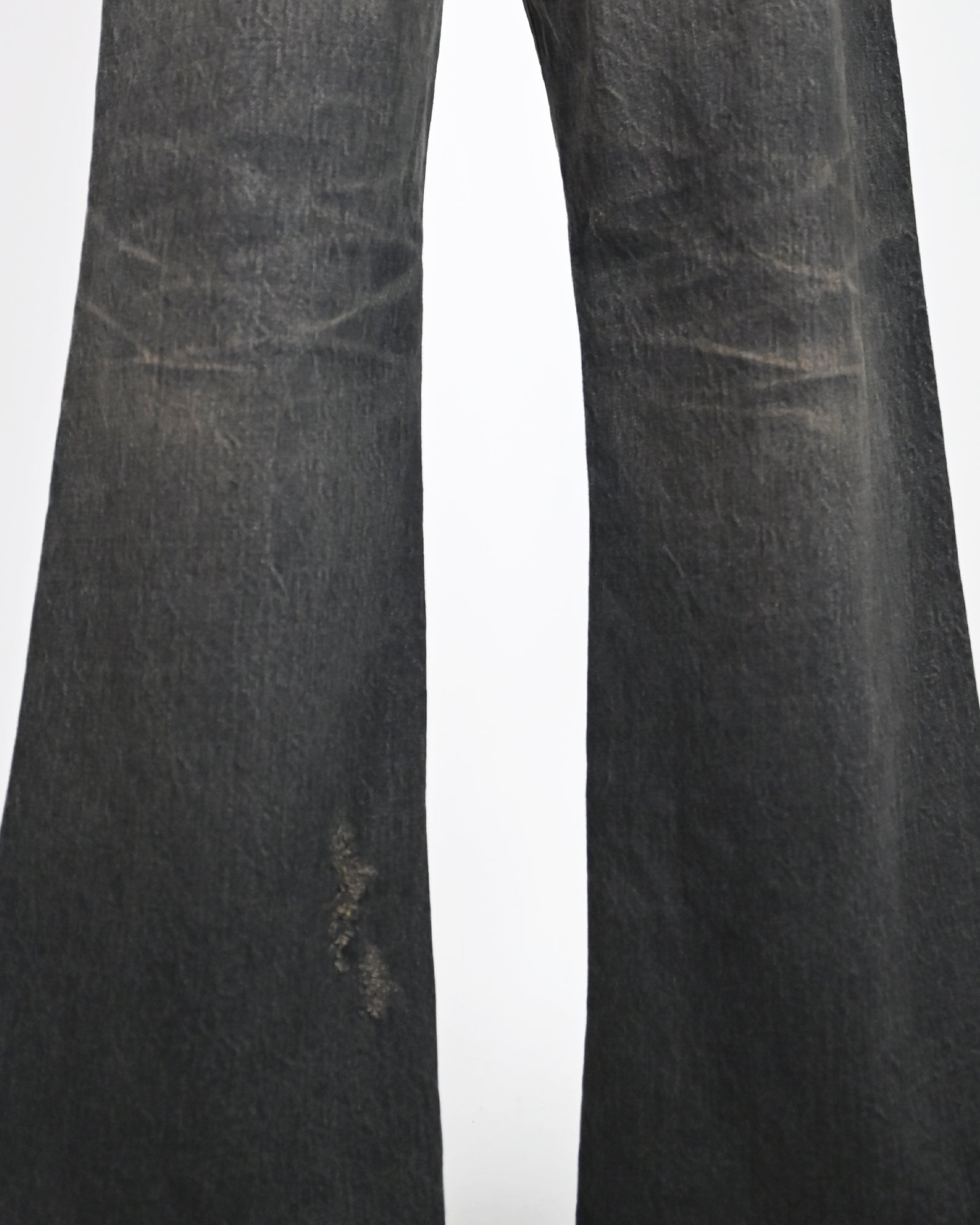 KAMIYA・カミヤ - デニムパンツ BOOTCUT WIDE JEANS / BLACK