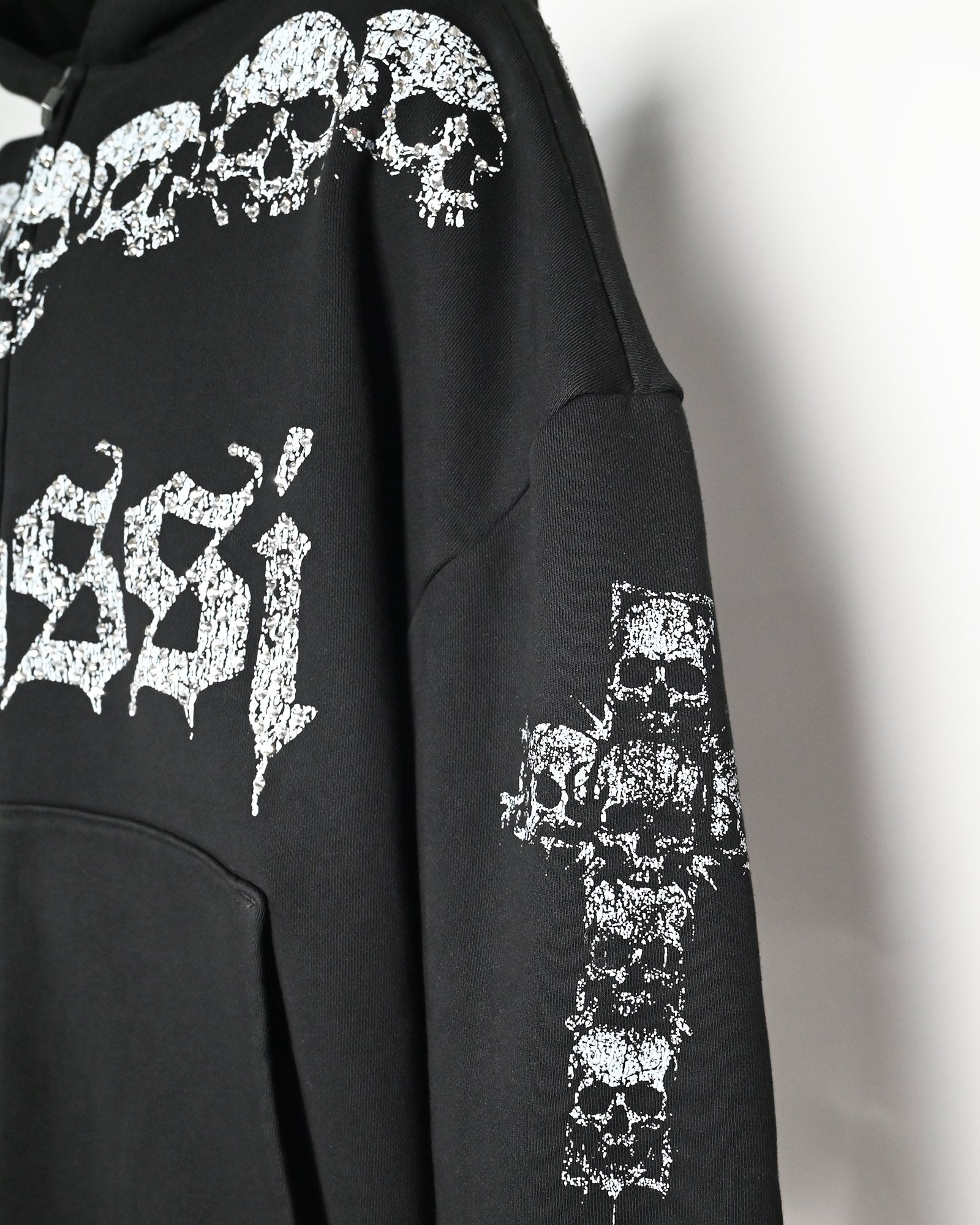 BOSSI・ボッシ スポーツウェア - パーカー・フーディ BOSSI SKULL ZIP HOODIE(Special) / BLACK