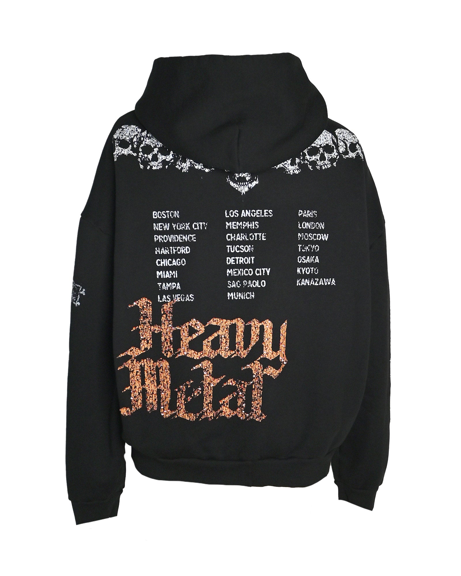 BOSSI・ボッシ スポーツウェア - パーカー・フーディ BOSSI SKULL ZIP HOODIE(Special) / BLACK