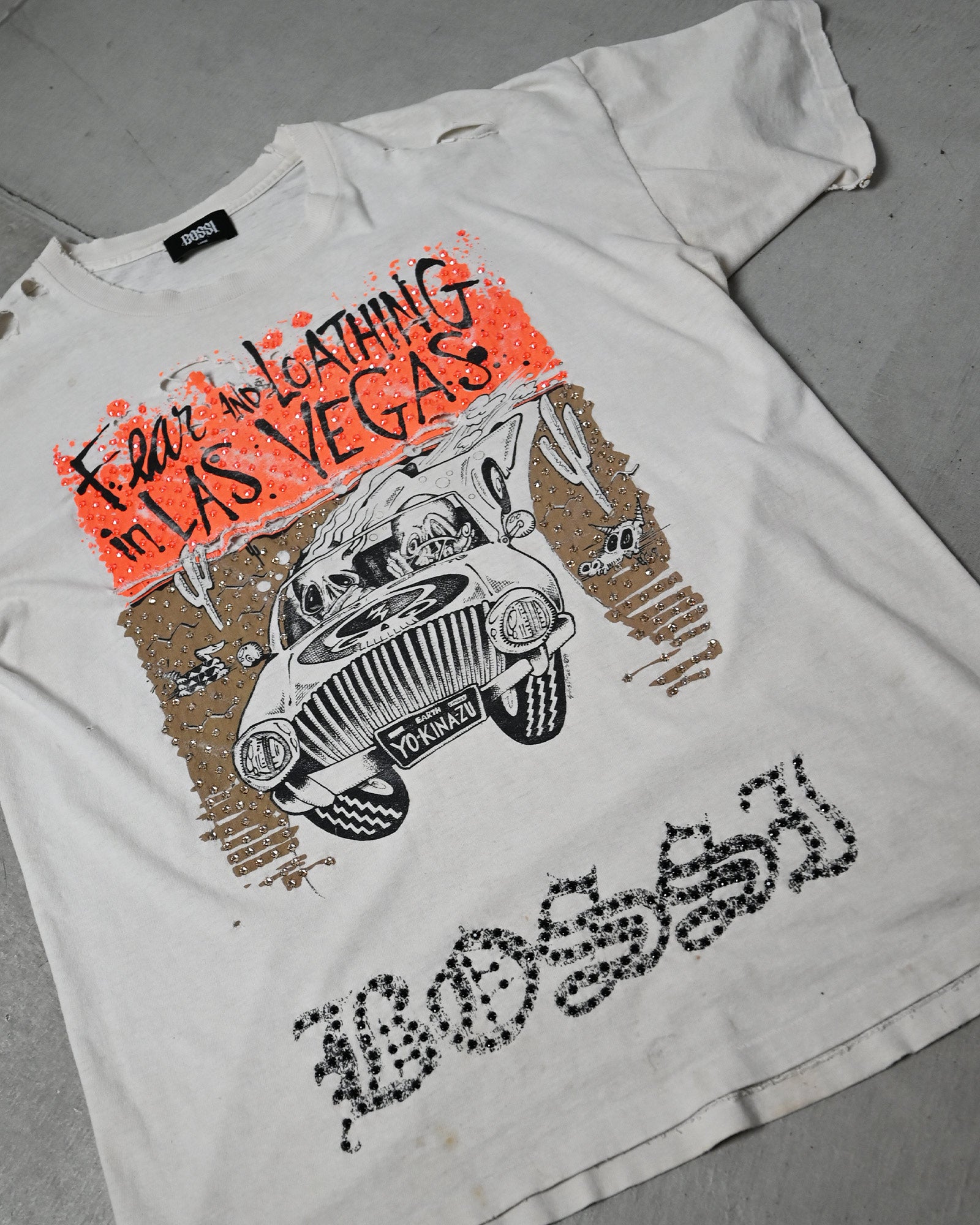 BOSSI・ボッシ スポーツウェア - L/S Tシャツ BOSSI DOUBLE LAYER VINTAGE RHINE STONE SHIRT 3