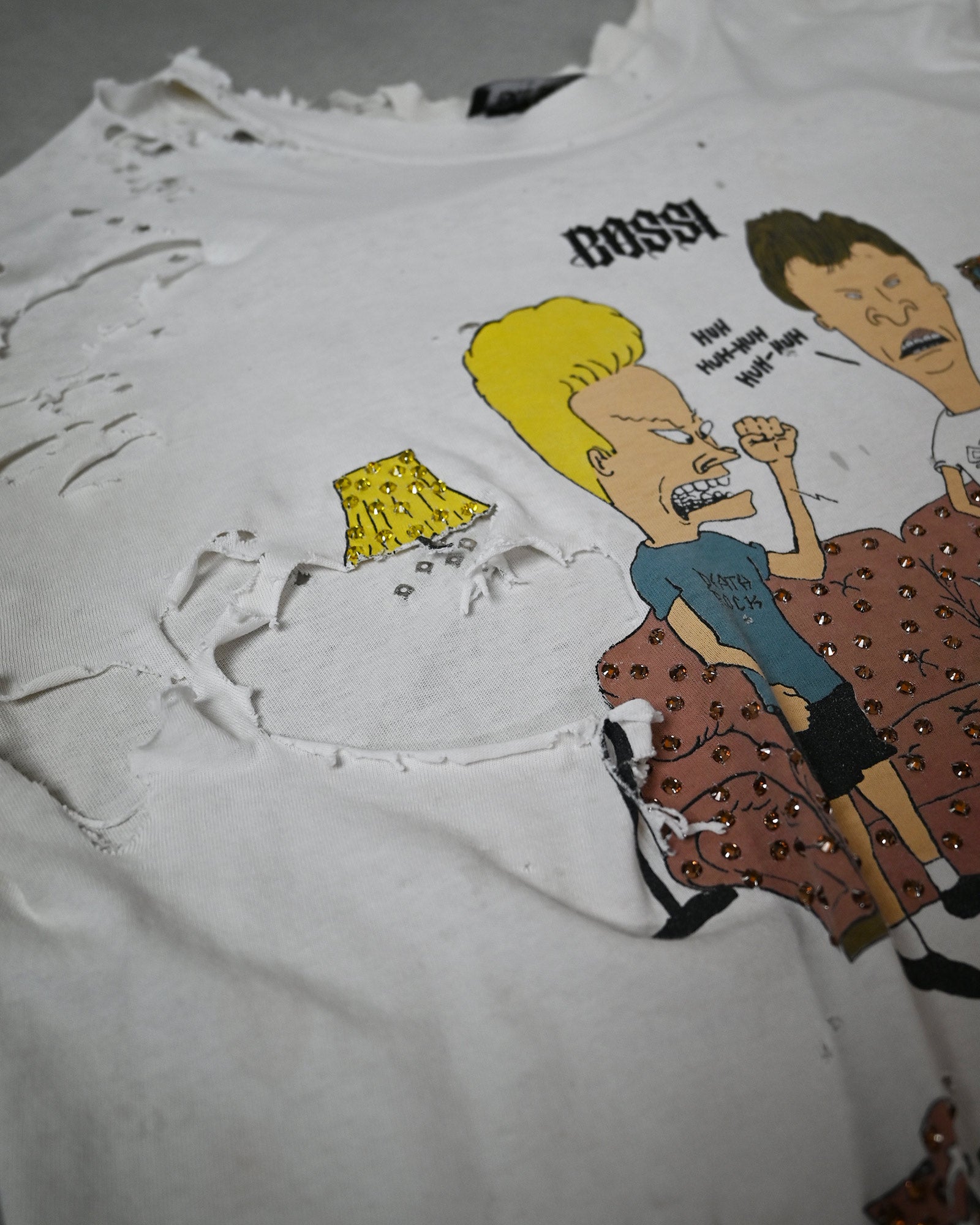 BOSSI・ボッシ スポーツウェア - L/S Tシャツ BOSSI DOUBLE LAYER VINTAGE RHINE STONE SHIRT 5