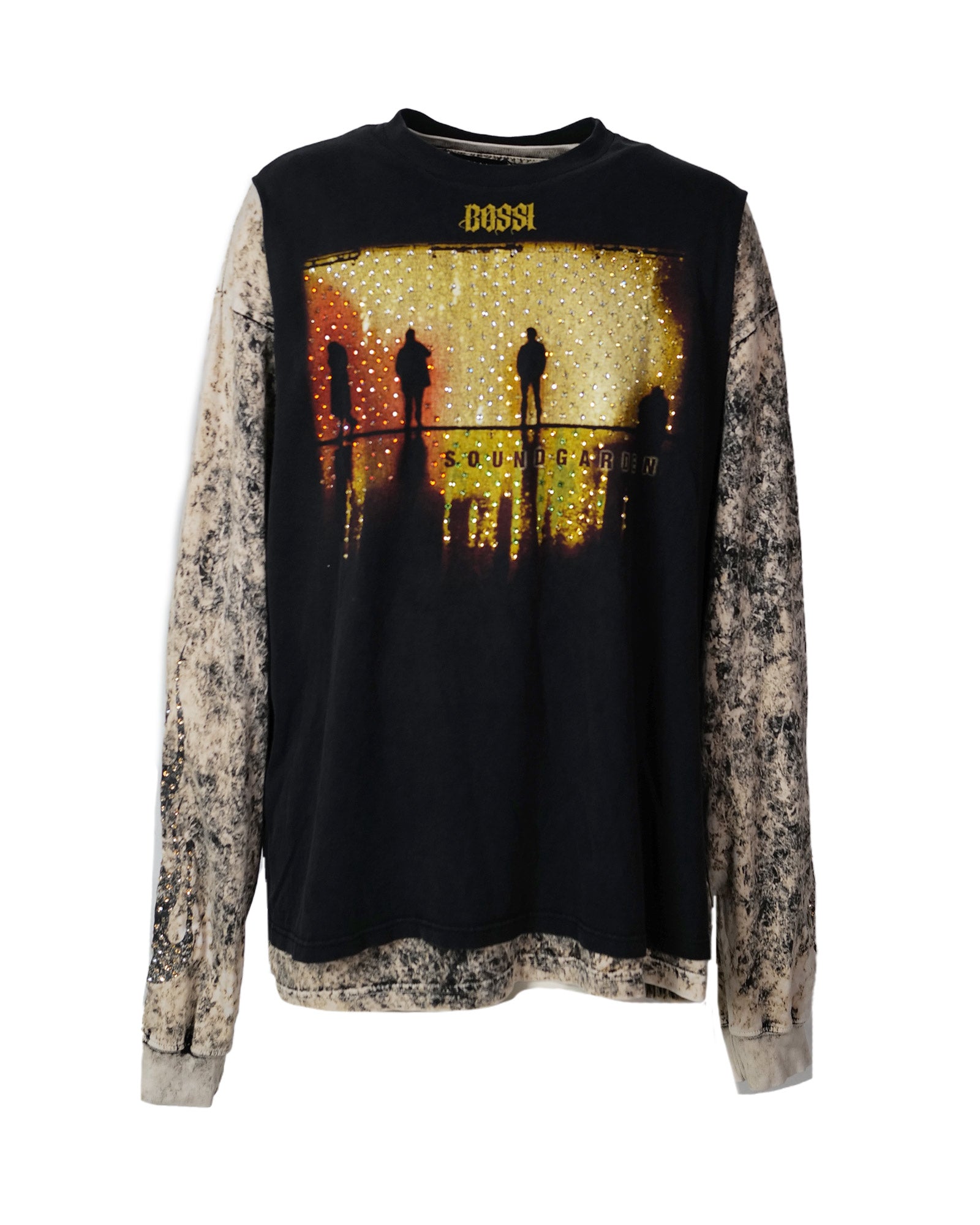 BOSSI・ボッシ スポーツウェア -  BOSSI DOUBLE LAYER VINTAGE RHINE STONE SHIRT 7