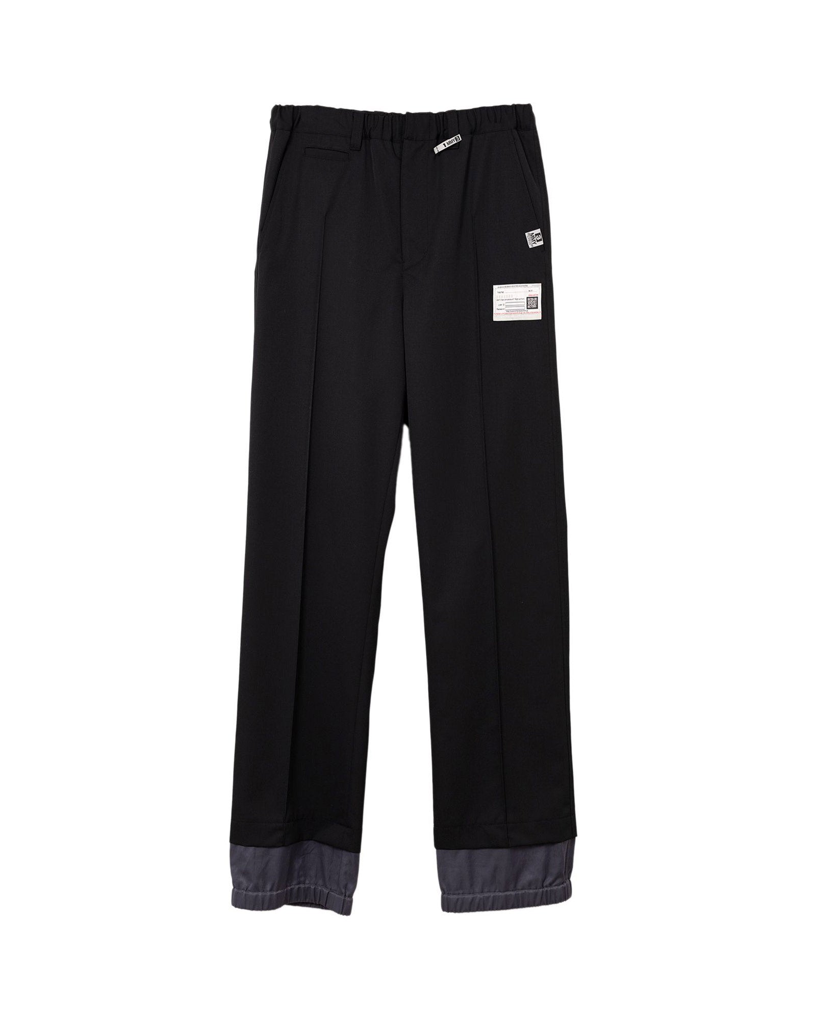 BOTTOM LAYERED SLACK / BLACK