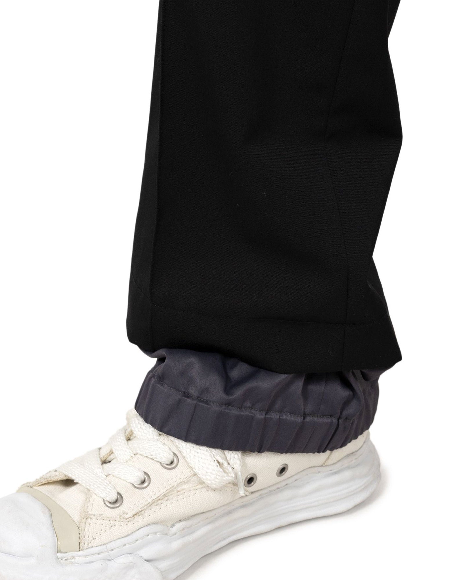 黒 サルエルパンツ ミハラヤスヒロ　MIHARA YASUHIRO Maison MIHARA YASUHIRO|ミハラヤスヒロ INSIDE OUT PANTS BLACK