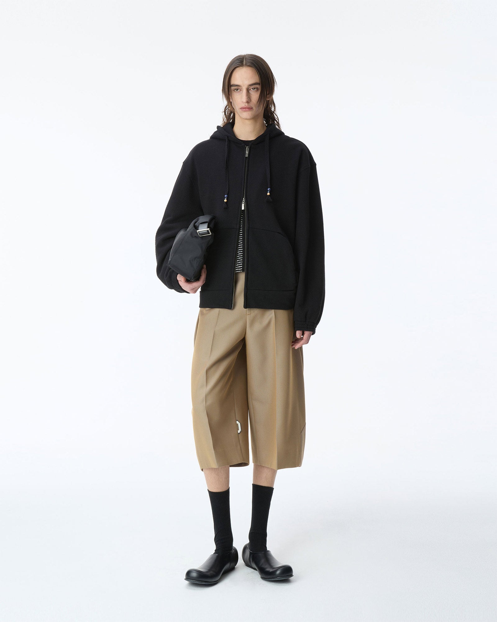 Ader Error・アーダーエラー - パーカー・フーディ HOODIE ZIP-UP ITEM 21 / NOIR