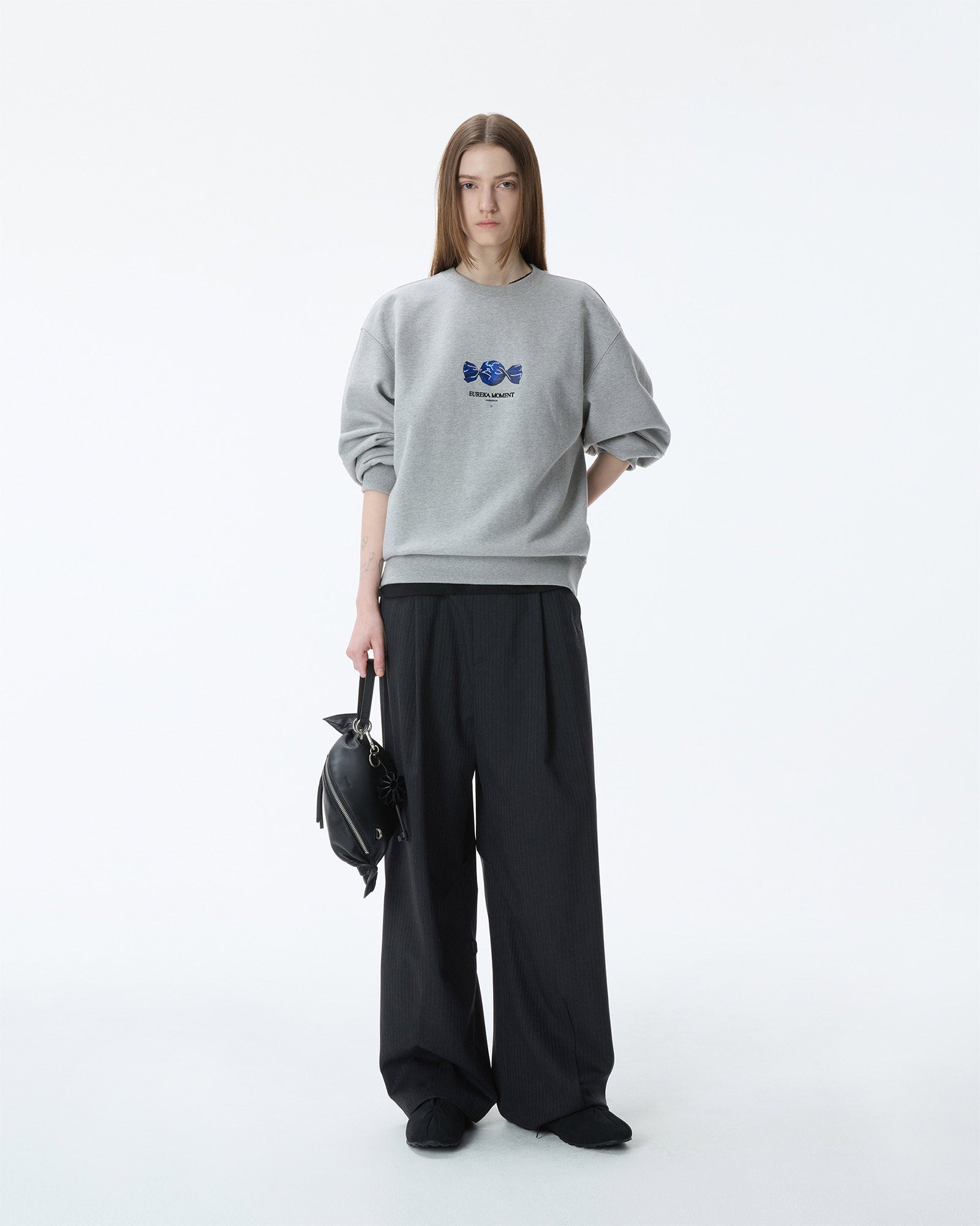 Ader Error・アーダーエラー - スウェット LOLLY SWEATSHIRT ITEM 43 / GRAY