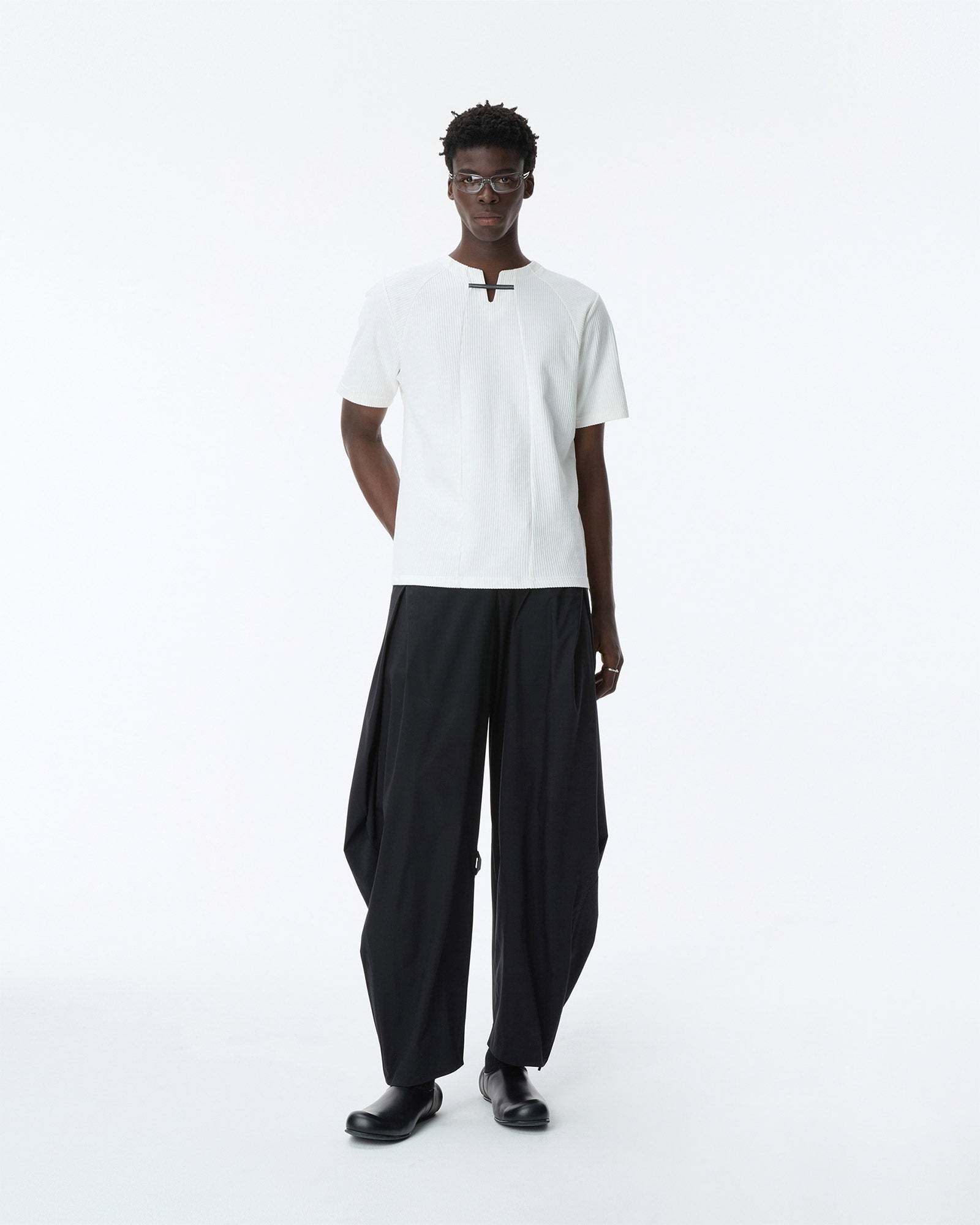 Ader Error・アーダーエラー - Tシャツ・カットソー T-SHIRT ITEM 46 / OFF WHITE