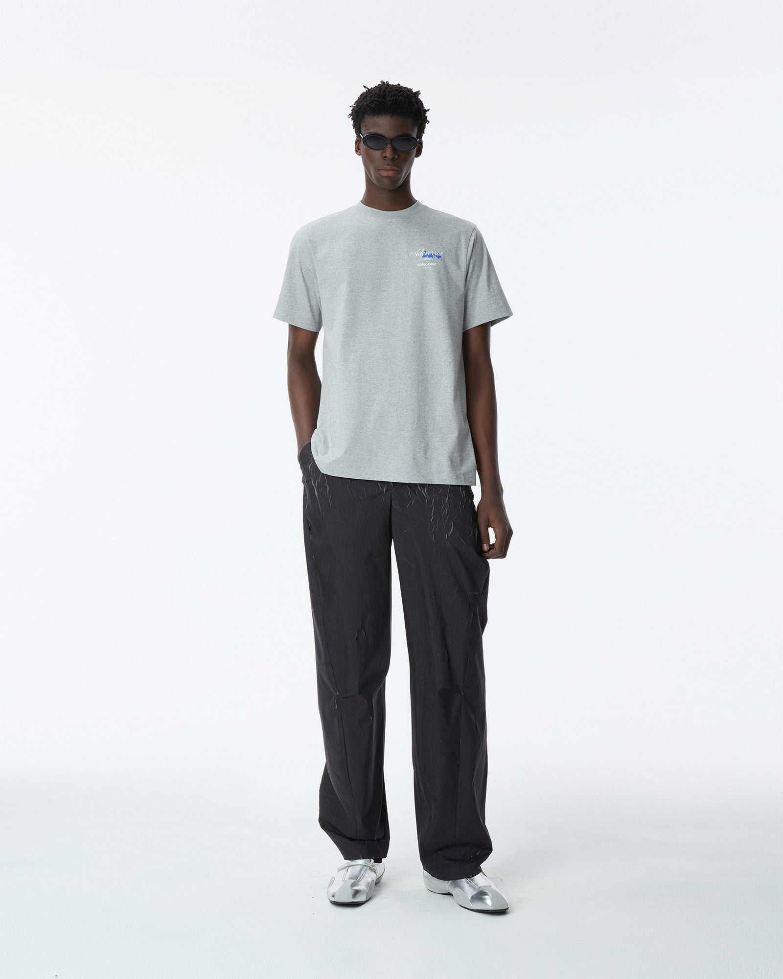 Ader Error・アーダーエラー - Tシャツ・カットソー T-SHIRT ITEM 48 / GRAY