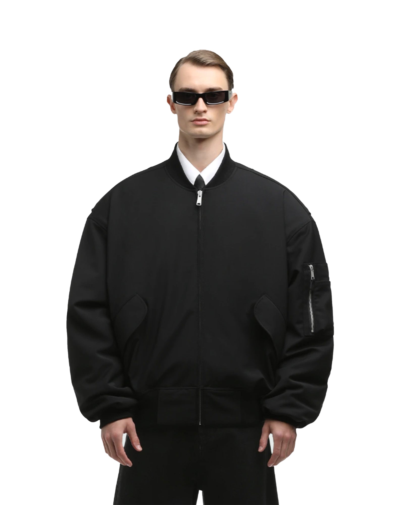 Entire studios・エンタイアスタジオ - ジャケット BROAD BOMBER WOOL / BLACK