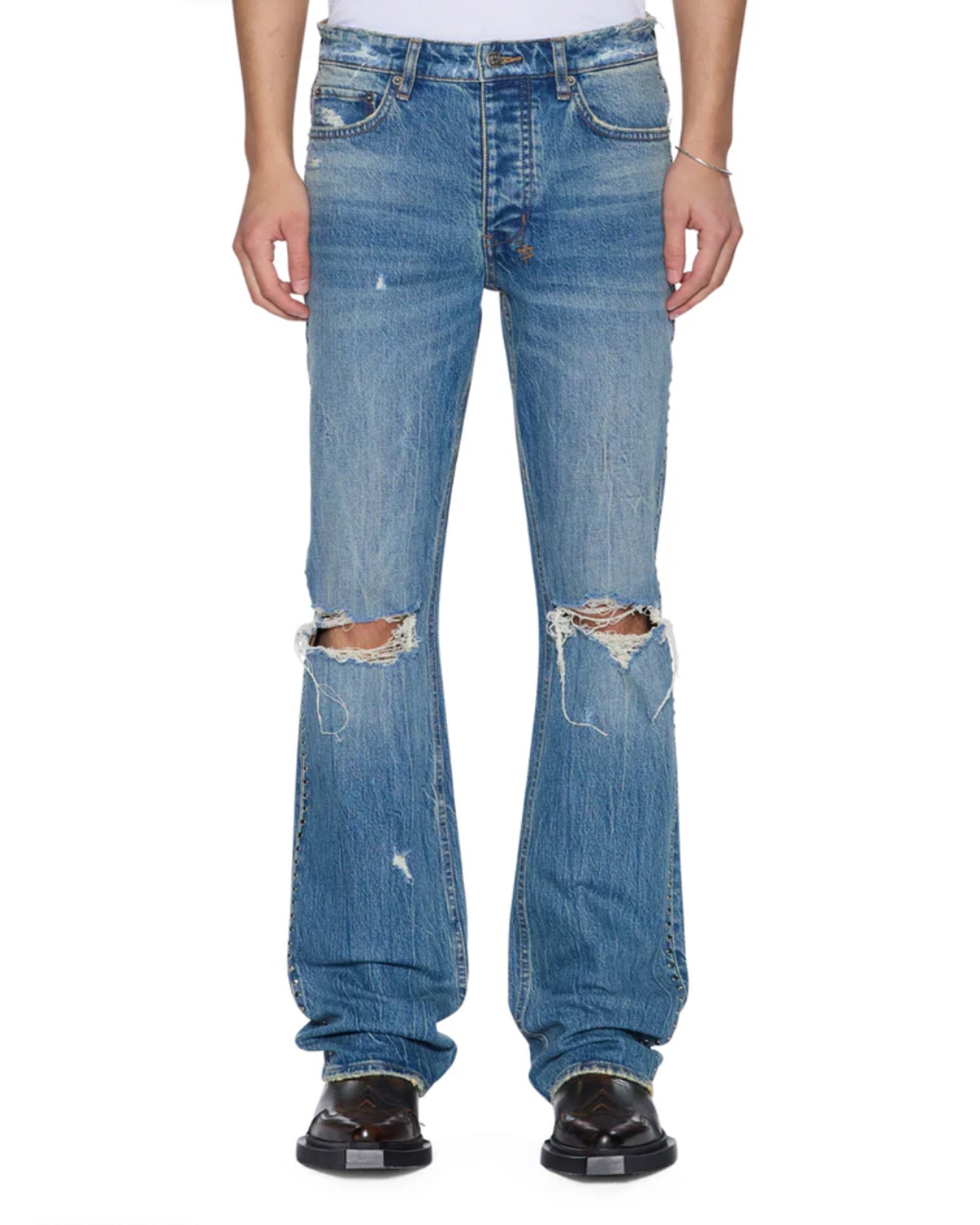 Ksubi・スビ - デニムパンツ BRONKO TEXAS BLUE STUDDED / BLUE