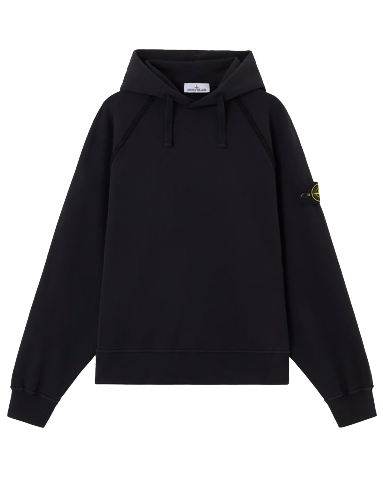 BRUSHED ORGANIC COTTON FLEECE / NERO