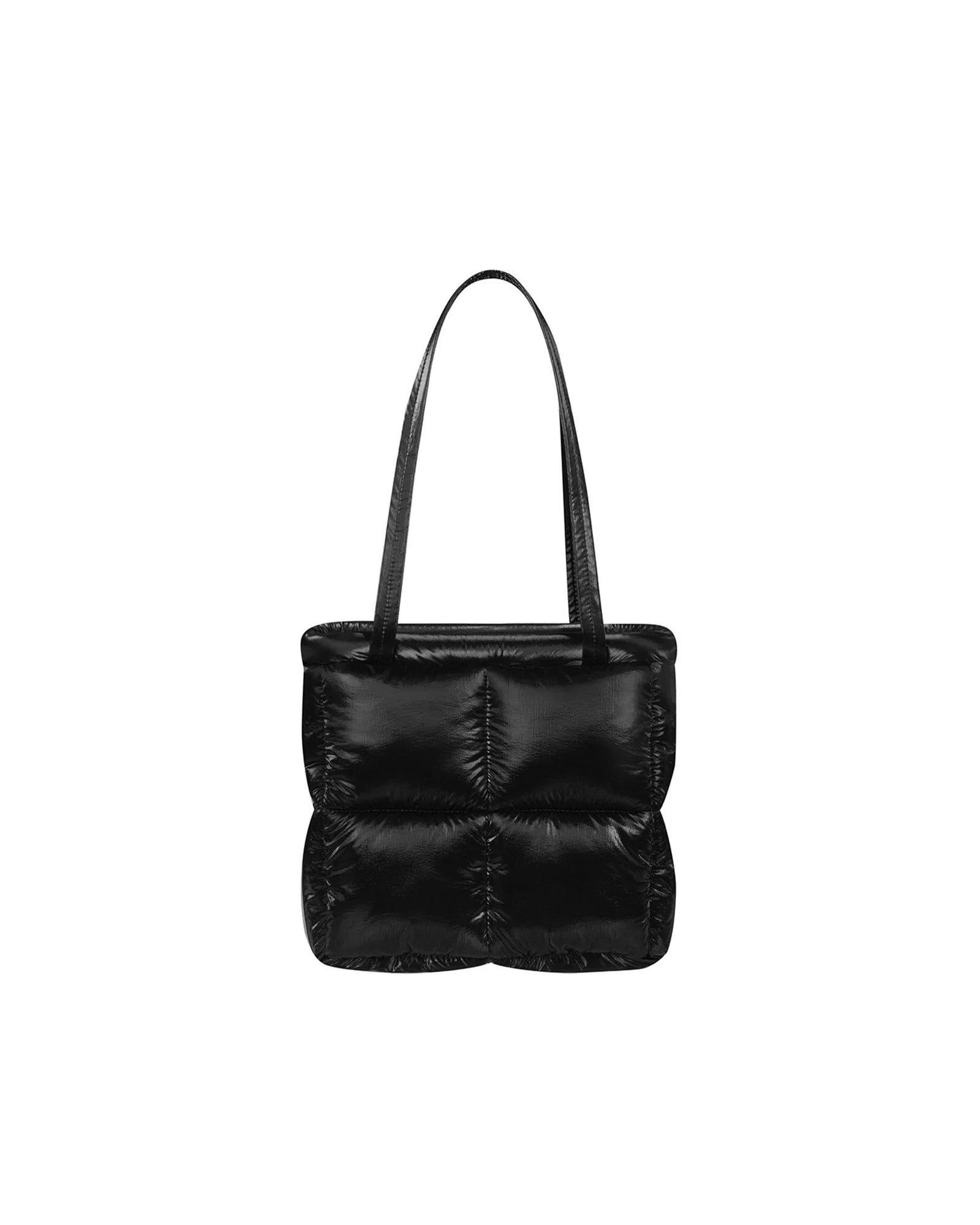 STAND OIL・スタンドオイル - ショルダーバッグ BUBBLE BAG MINI / LEATHERY BLACK