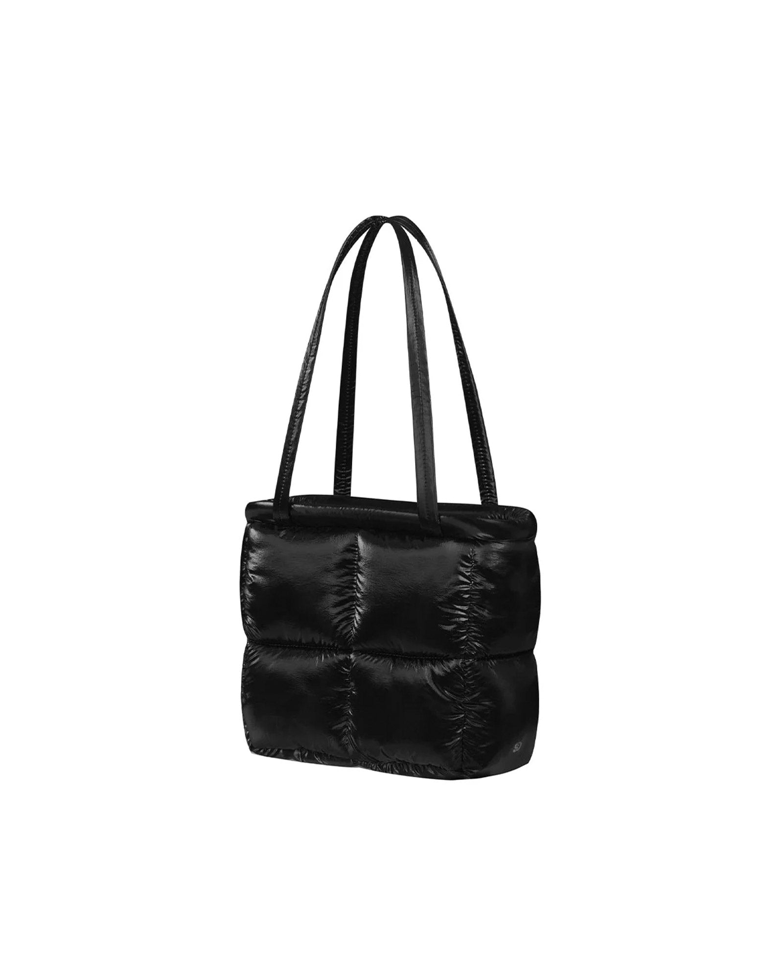 STAND OIL・スタンドオイル - ショルダーバッグ BUBBLE BAG MINI / LEATHERY BLACK