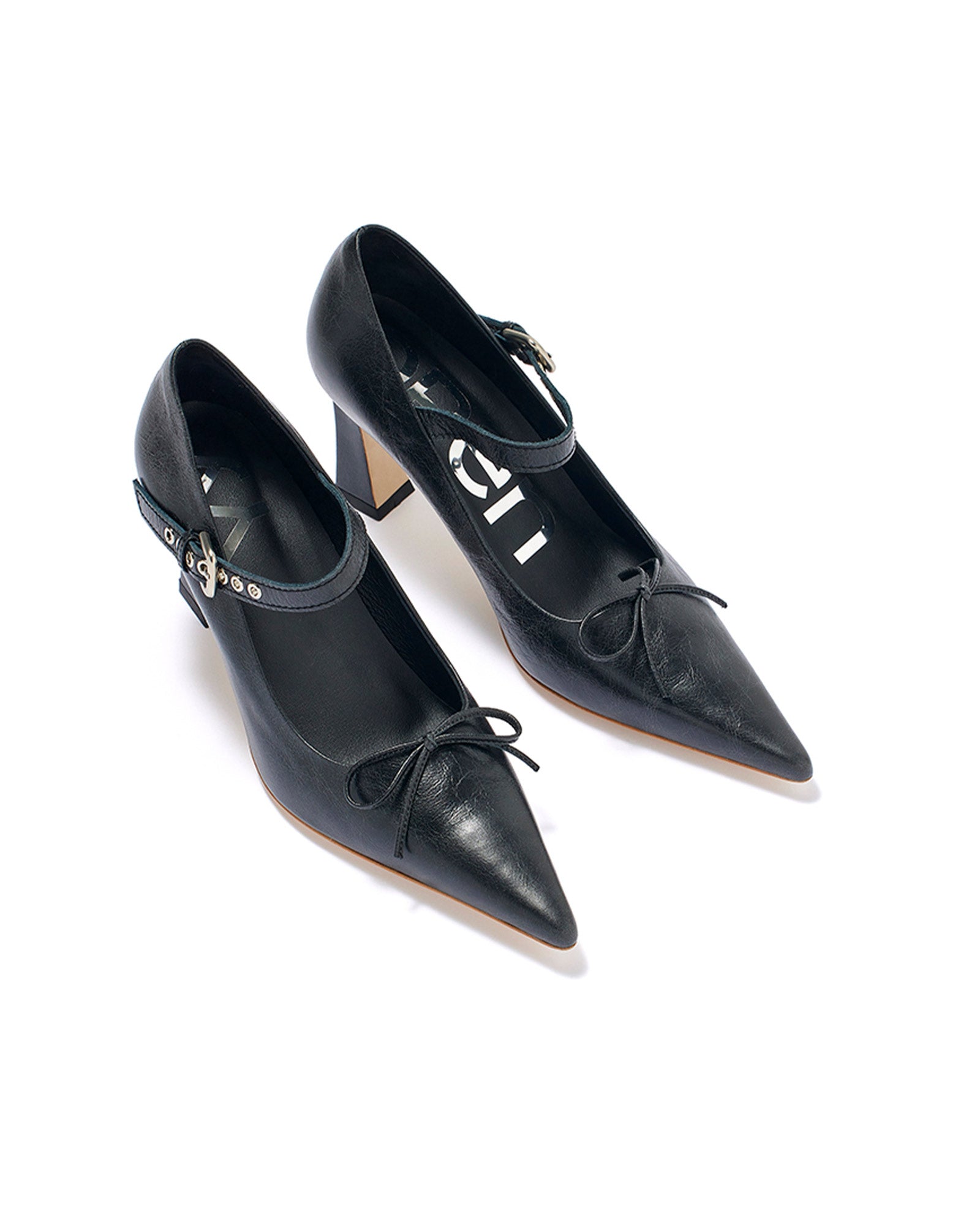 OPEN YY・open Noisy -  BUCKLE POINTY HEELS / BLACK