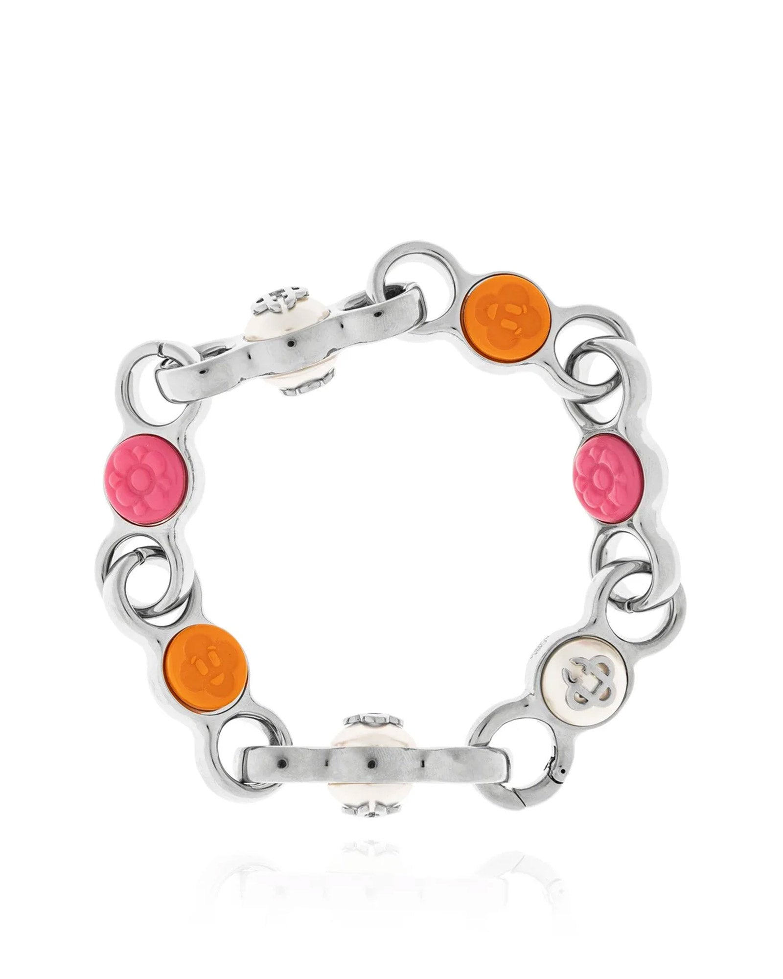 CASABLANCA・カサブランカ - ブレスレット・バングル BULL LINK CHAIN BRACELET / WHITE