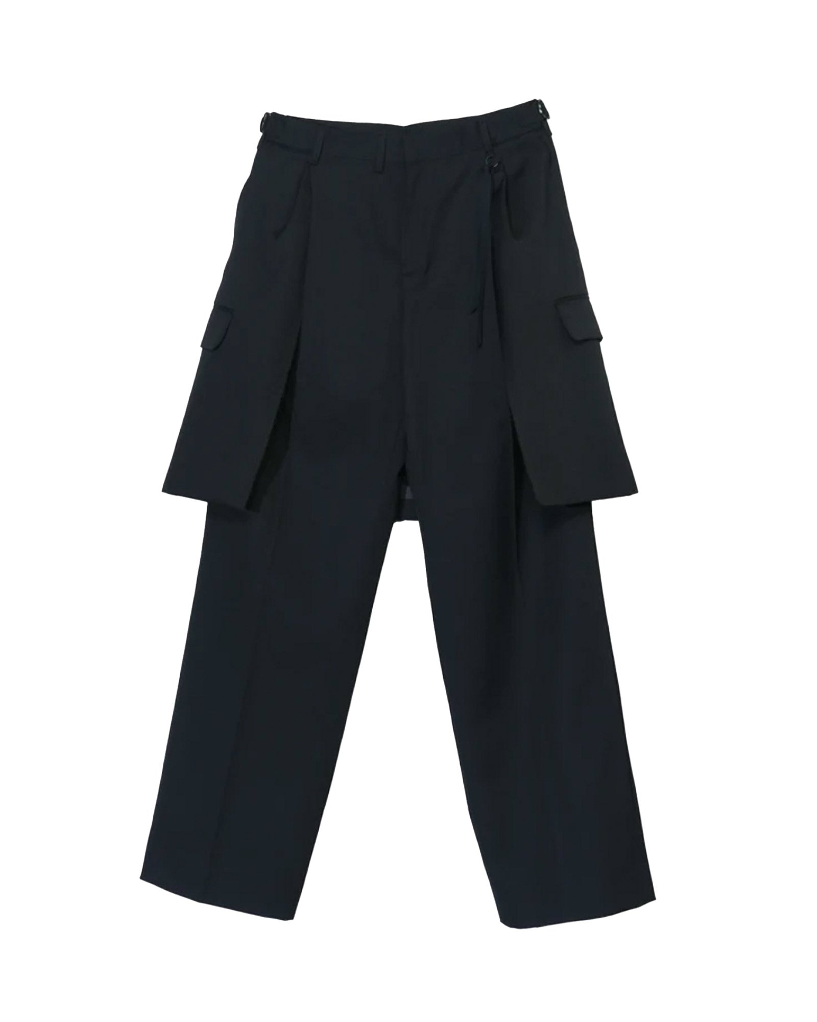 Tamme・タム - スラックス BUM FLAP JACKET SLACKS / BLACK