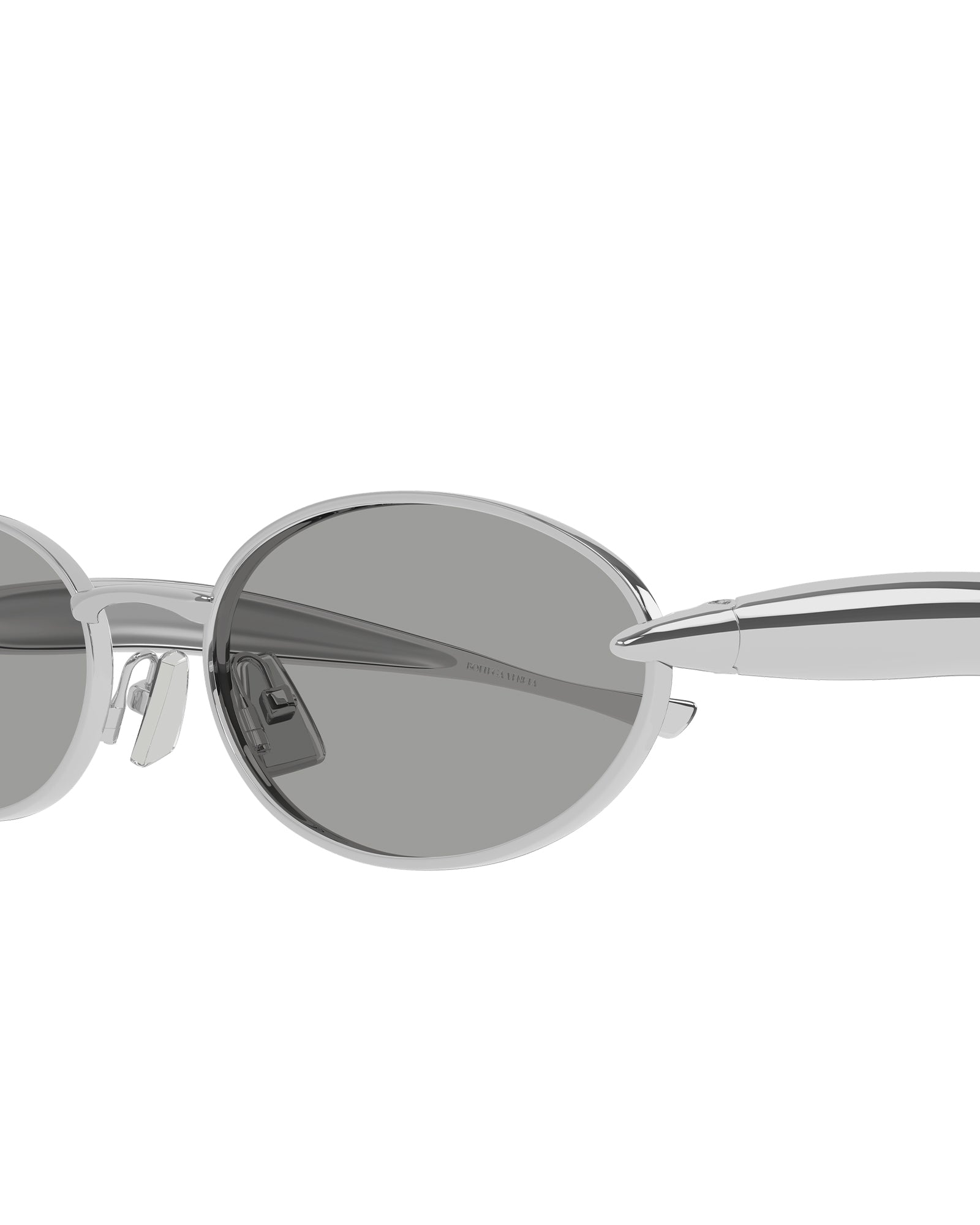 BOTTEGA VENETE -EYEWEAR-・ボッテガ ヴェネタ - ファッション小物 SARDINE OVAL SUNGLASSES / SILVER