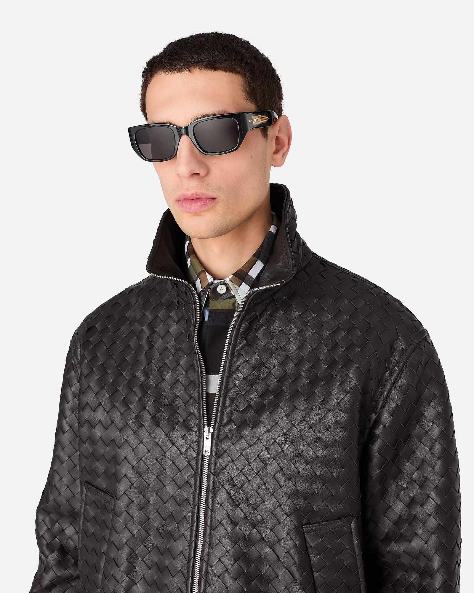 BOTTEGA VENETE -EYEWEAR-・ボッテガ ヴェネタ - ファッション小物 SQUARE SUNGLASSES / BLACK