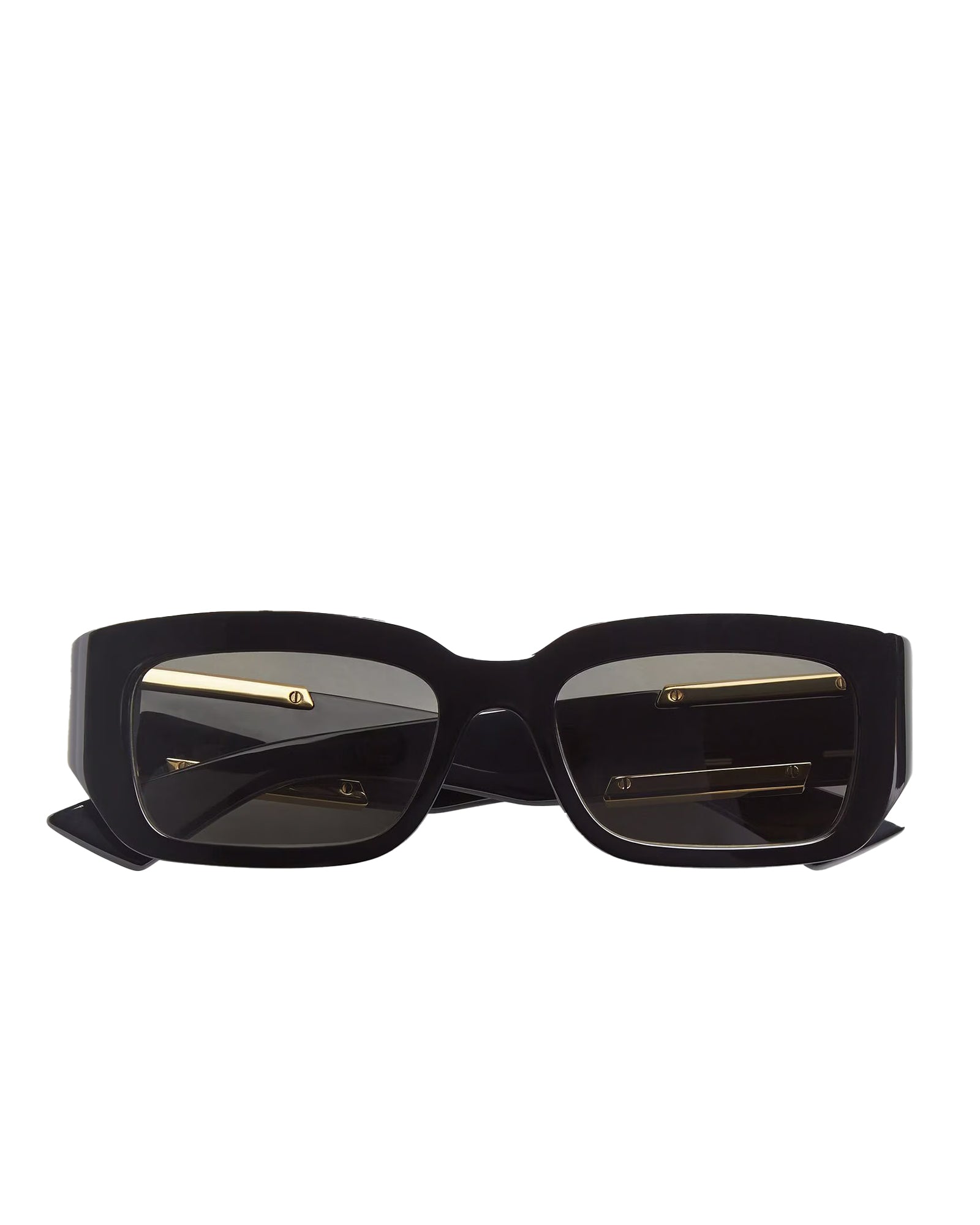 BOTTEGA VENETE -EYEWEAR-・ボッテガ ヴェネタ - ファッション小物 DASH RECTANGULAR SUNGLASSES / BLACK