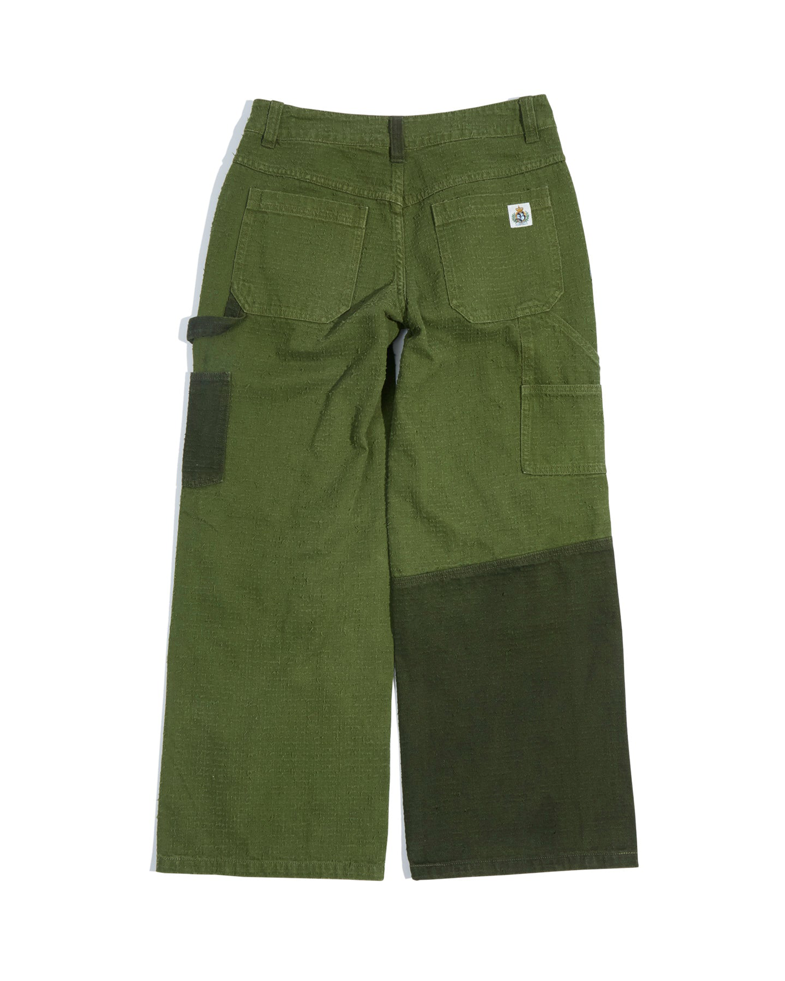 BIRTH OF ROYAL CHILD・バース・オブ・ロイヤル・チャイルド - デニムパンツ BEADED PATCH CARGO PANTS / GREEN