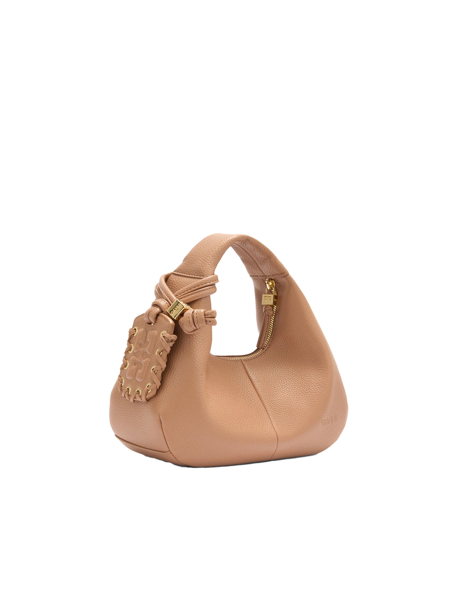 GANNI・ガニー - ハンドバッグ HODO MINI GRAINED / TAWNYBIRCH