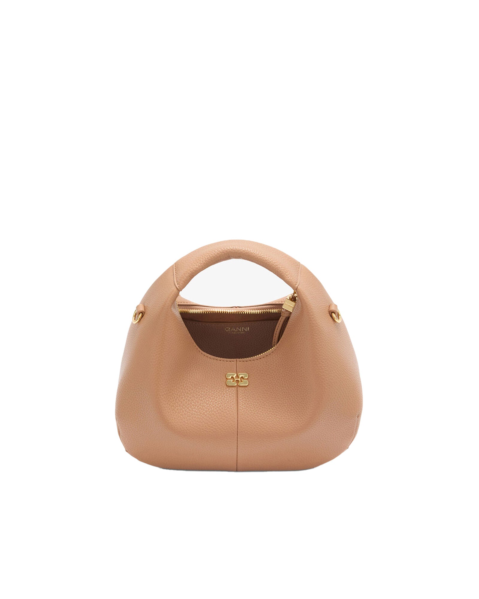 GANNI・ガニー - ハンドバッグ HODO MINI GRAINED / TAWNYBIRCH