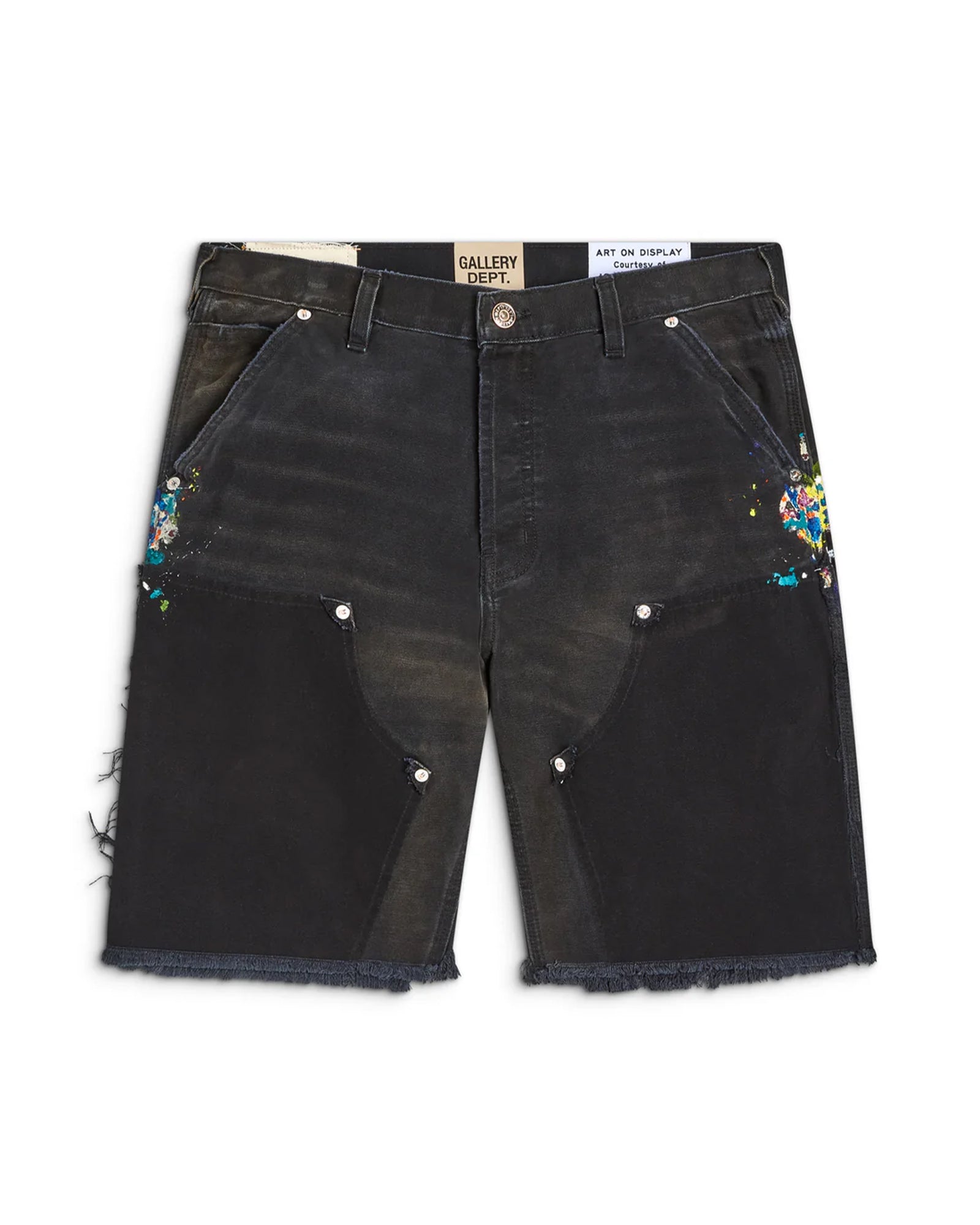 GALLERY DEPT.・ギャラリー デプト - ハーフ・ショートパンツ CARPENTER CUT OFF SHORT / BLACK